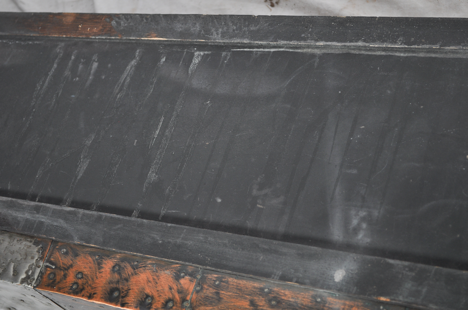 Wall Mounted Mirror and a Matching Slate Top Mantle