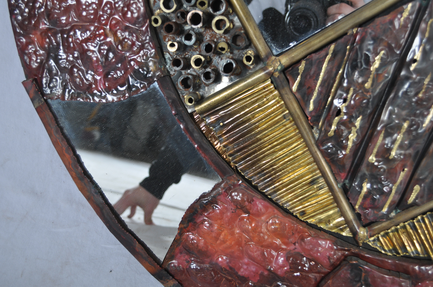 Wall Mounted Mirror and a Matching Slate Top Mantle