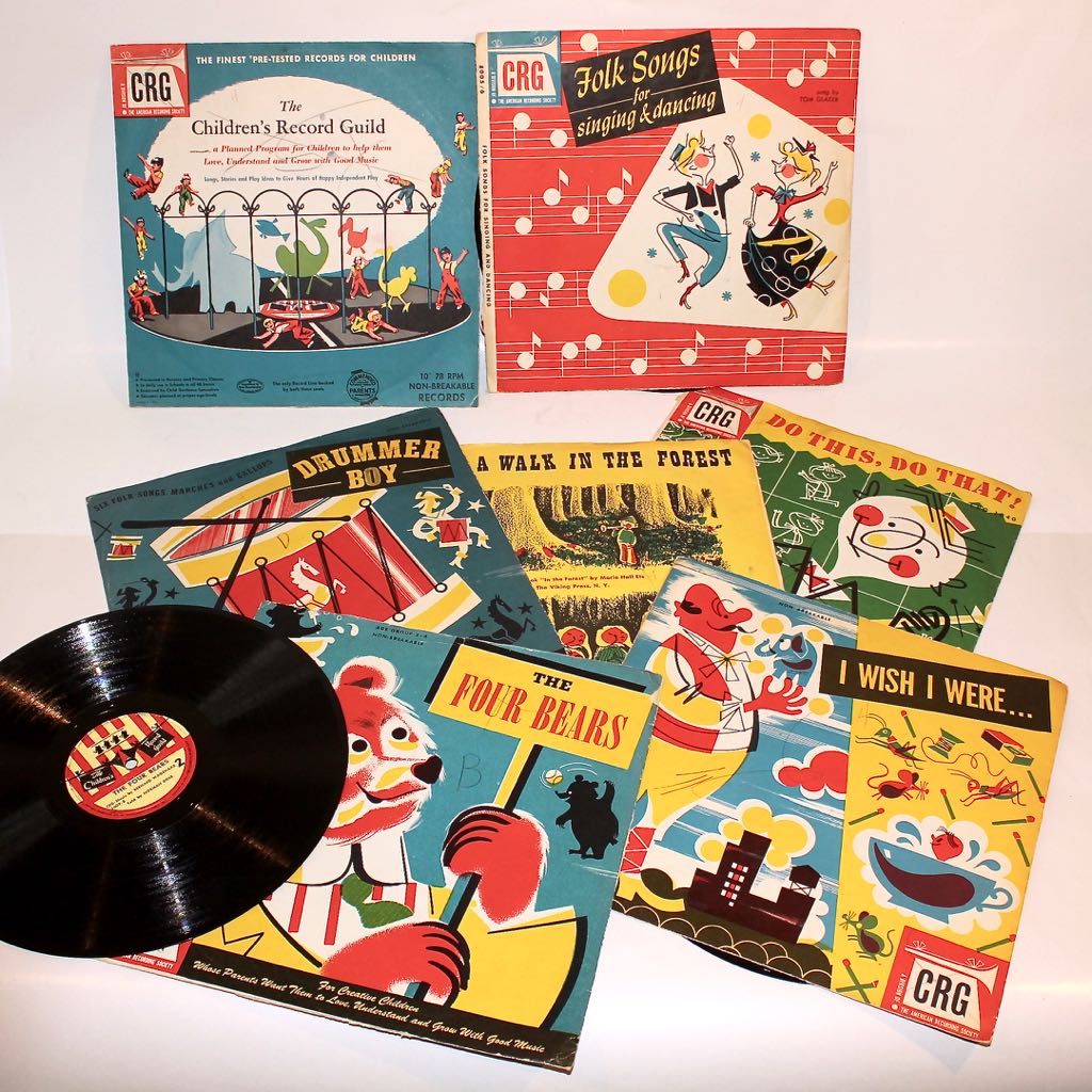 Vintage Children's 'Record Guild' Development & Learning Records