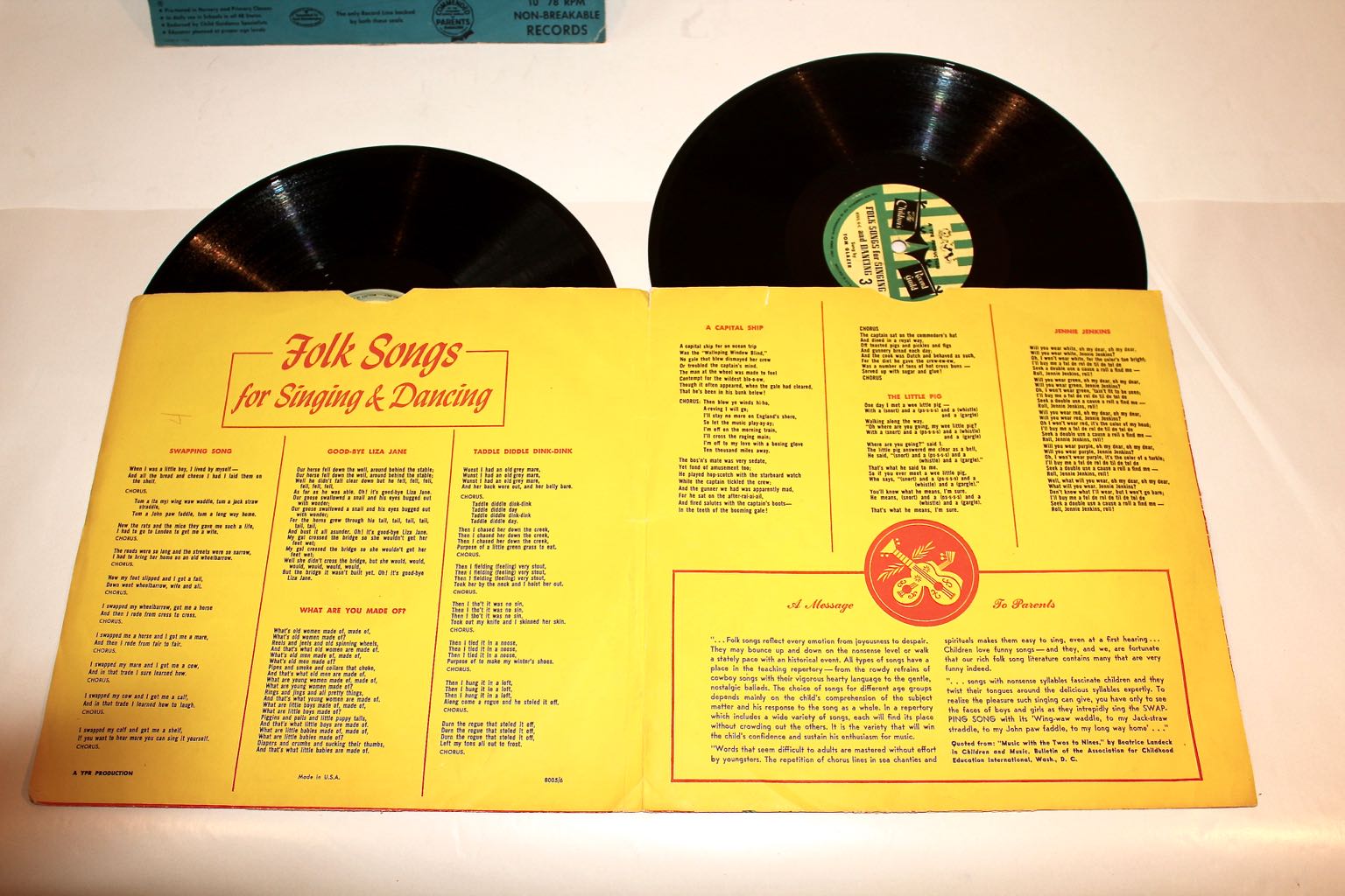 Vintage Children's 'Record Guild' Development & Learning Records