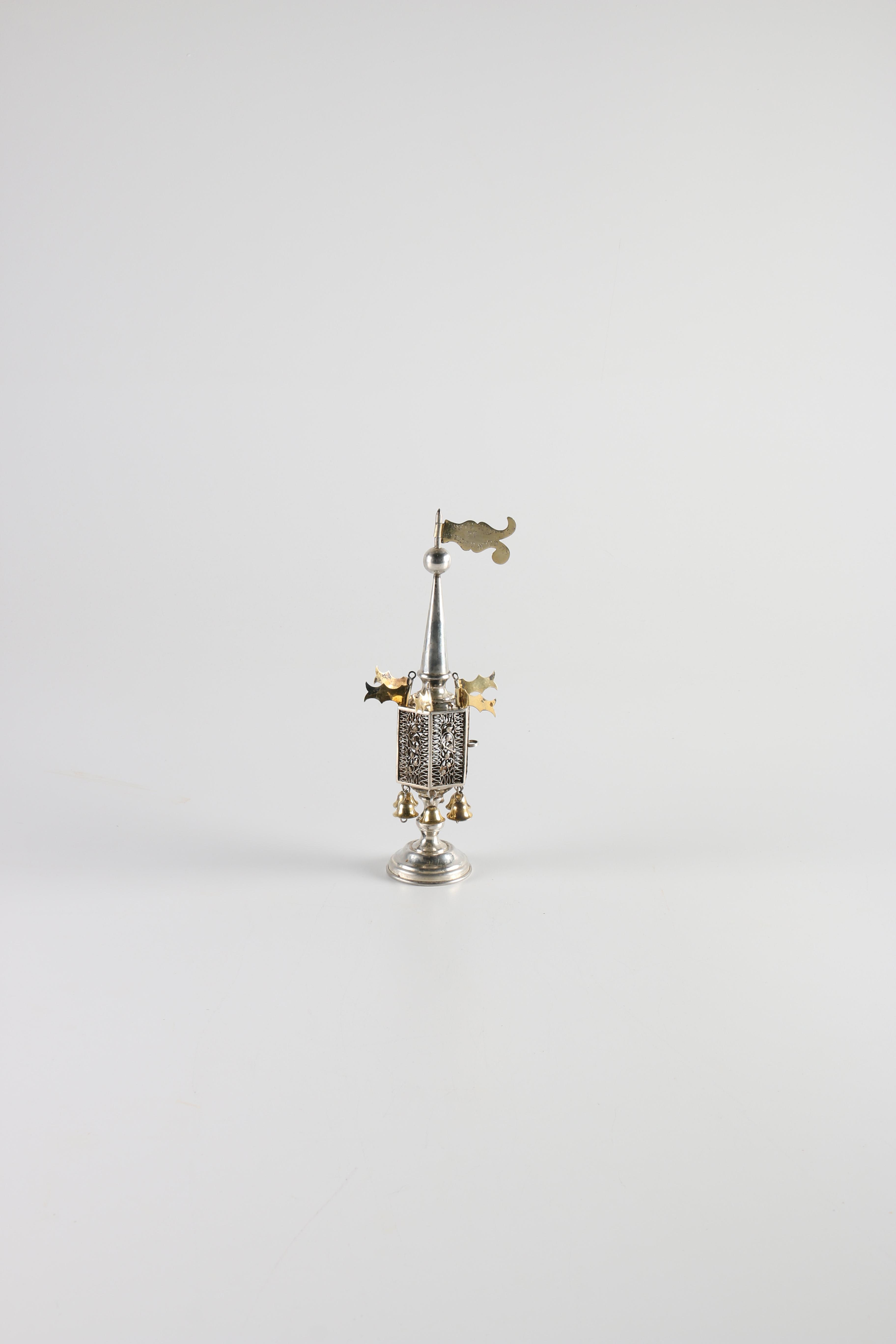 19th Century Russian Silver Spice Tower