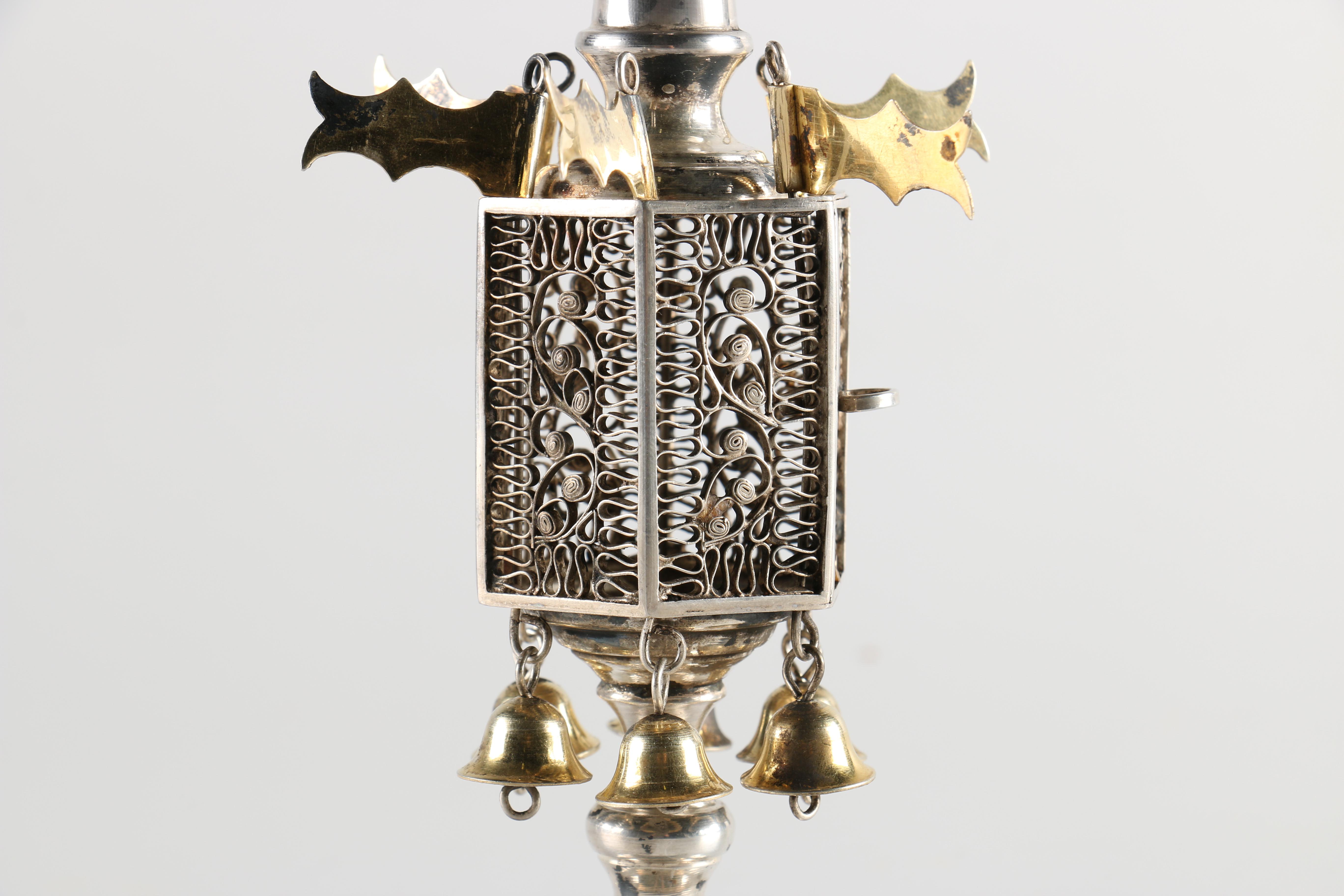 19th Century Russian Silver Spice Tower