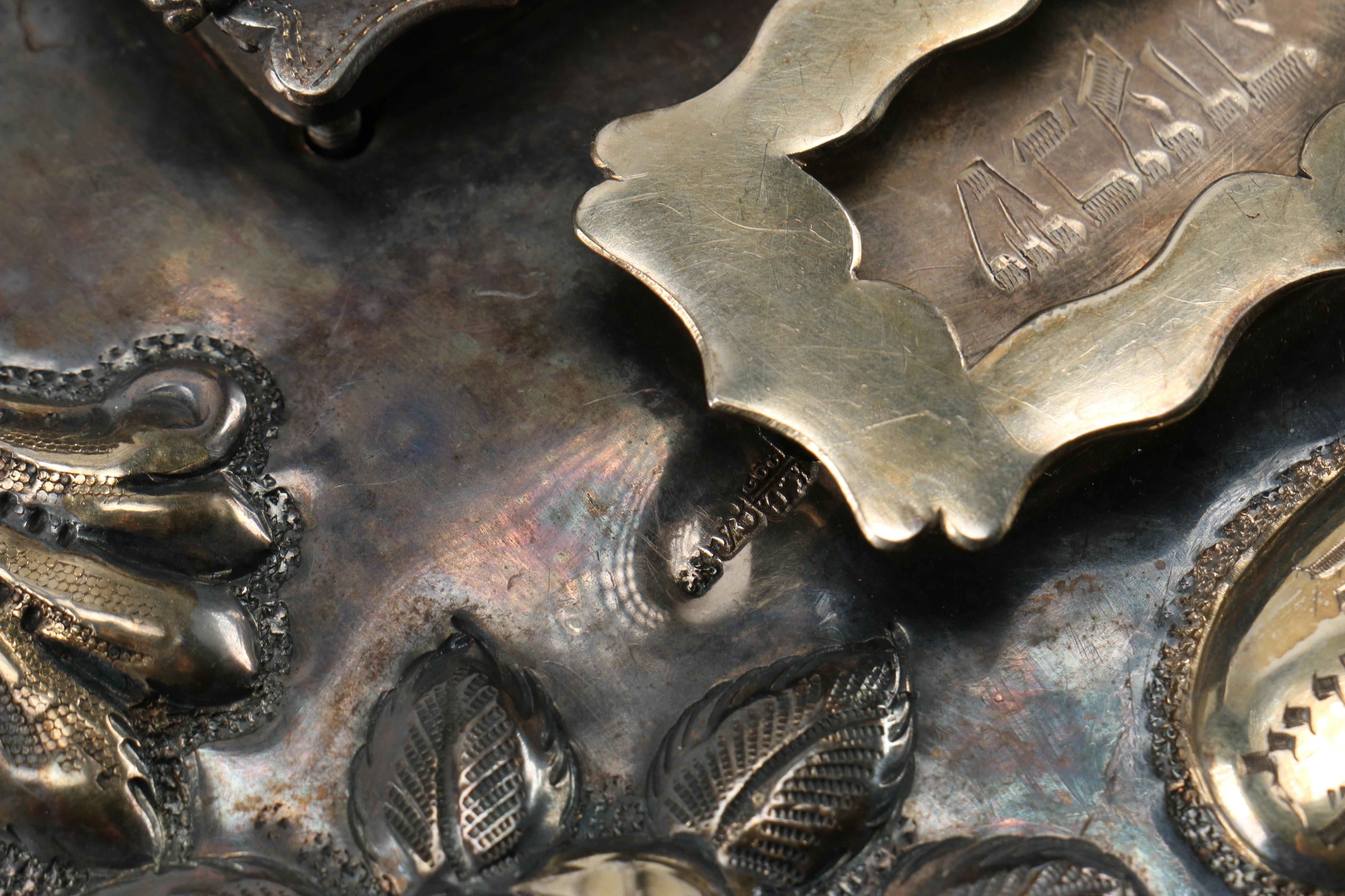 19th Century Sterling Silver Russian Torah Shield