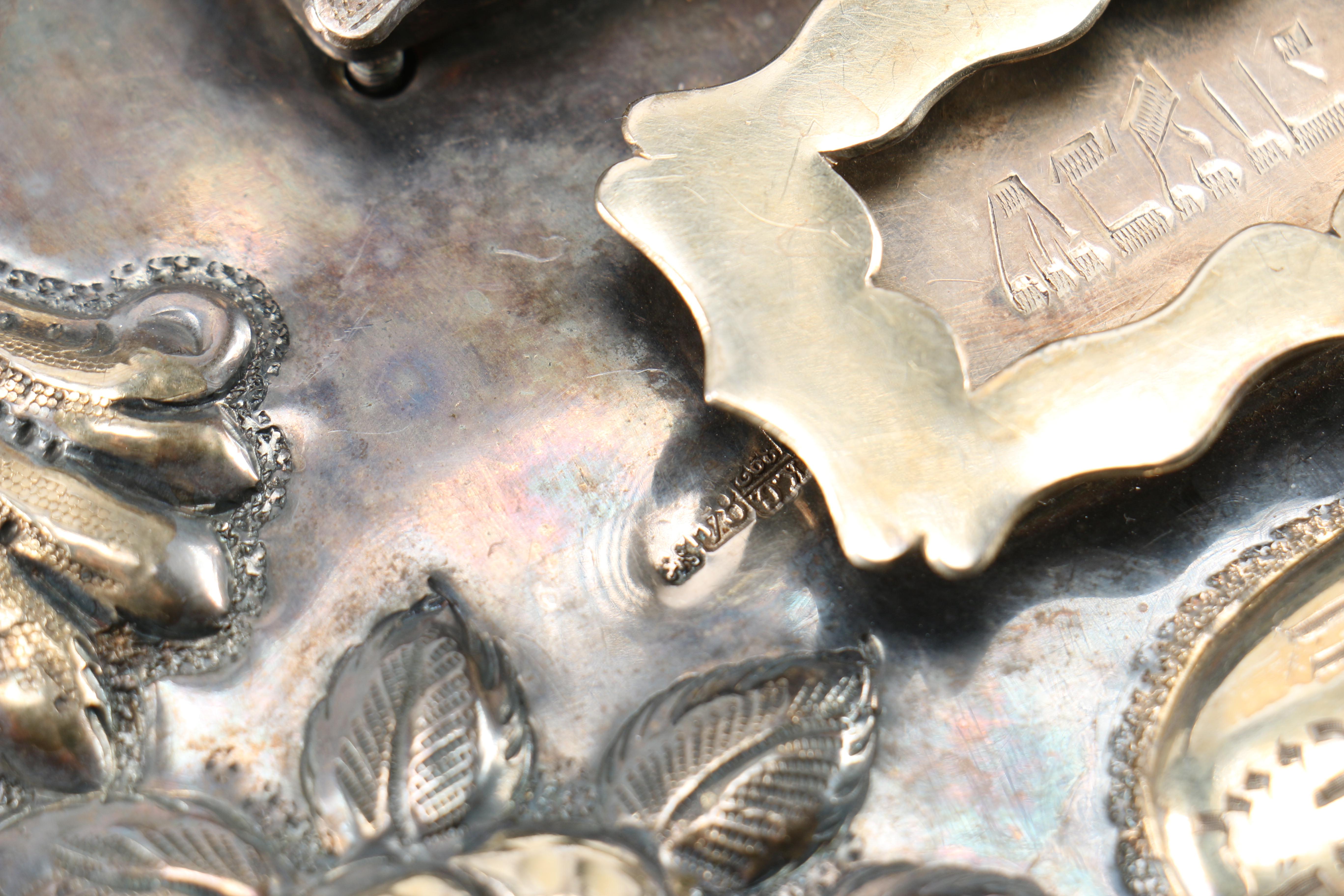 19th Century Sterling Silver Russian Torah Shield