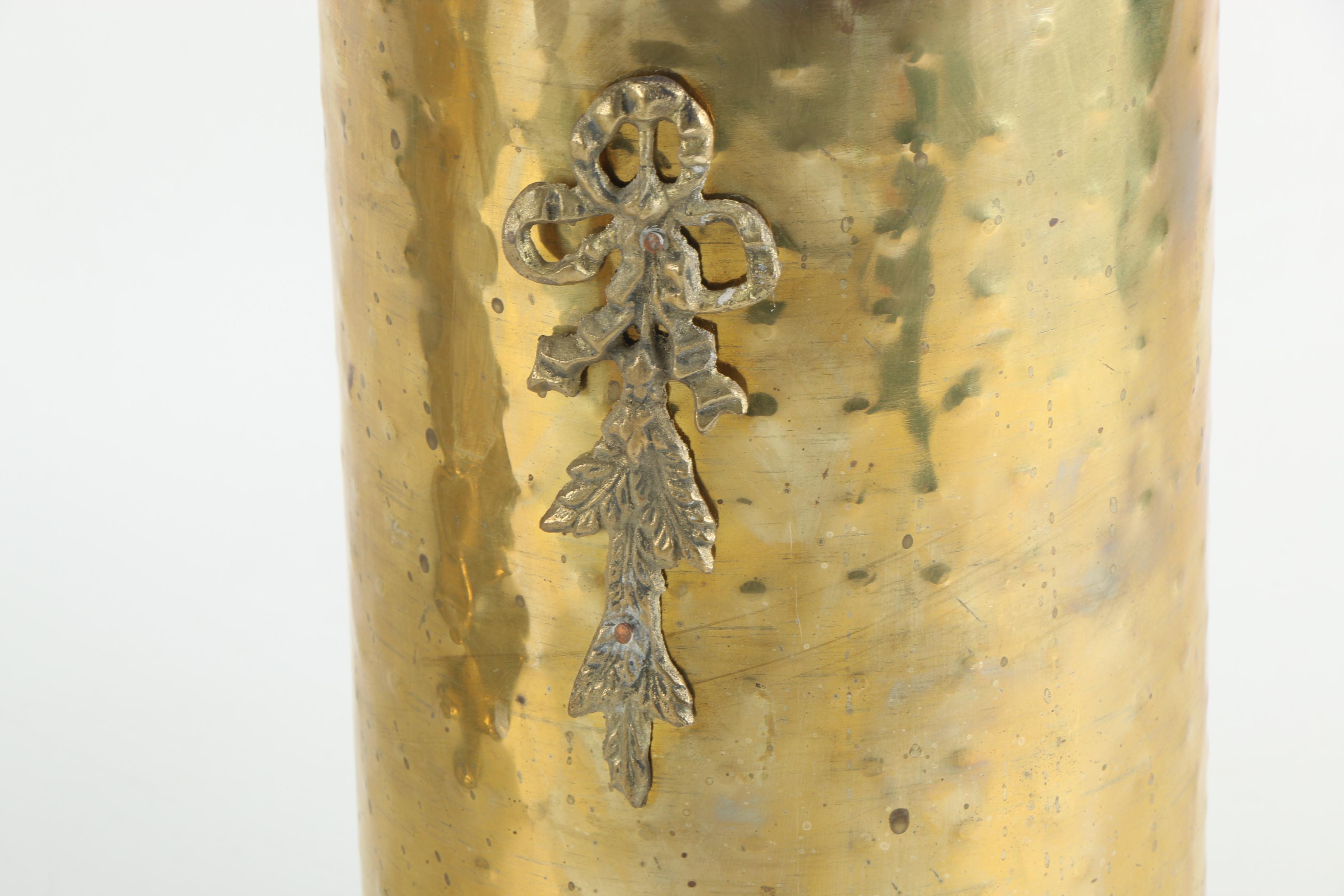 Vintage Hammered Brass Decor