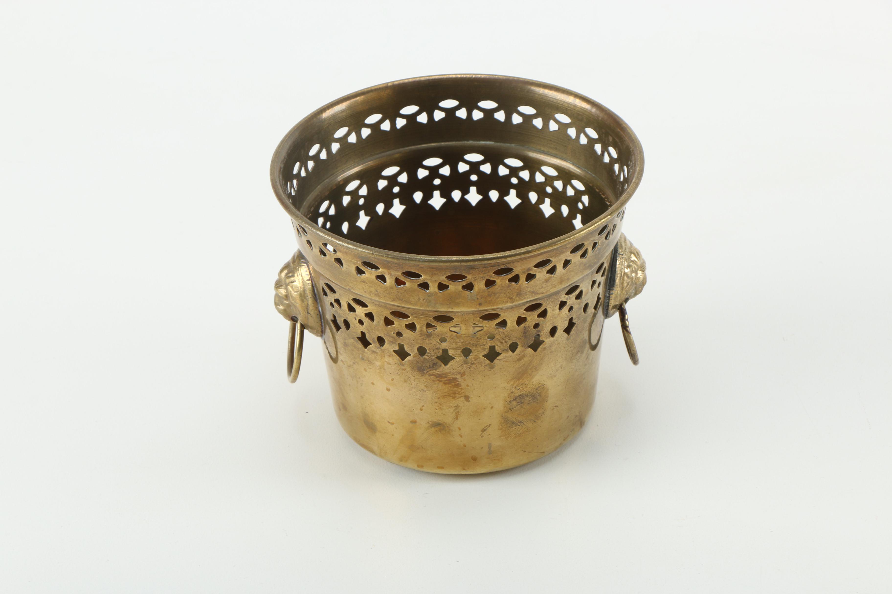 Vintage Hammered Brass Decor