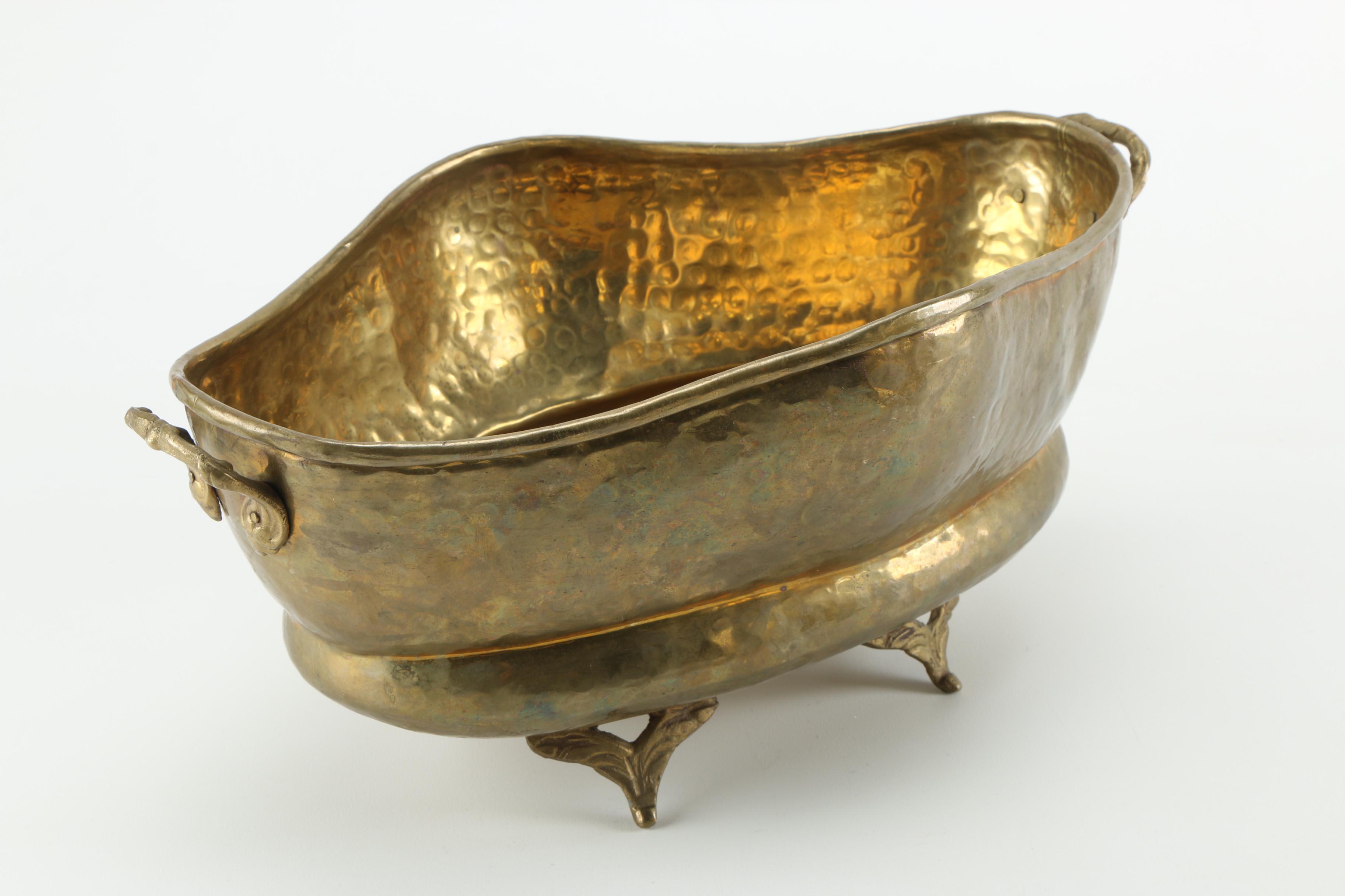 Vintage Hammered Brass Decor