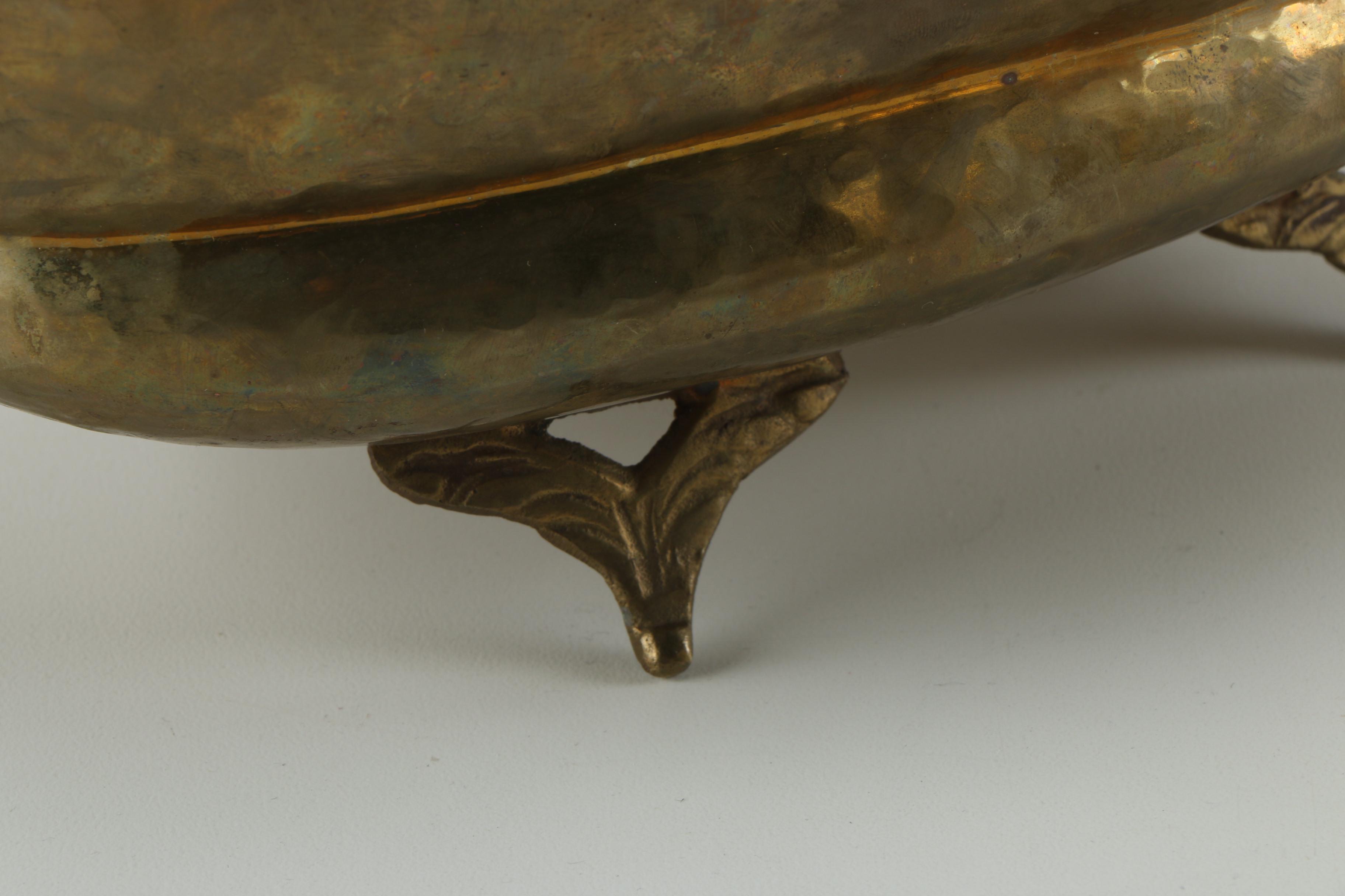 Vintage Hammered Brass Decor