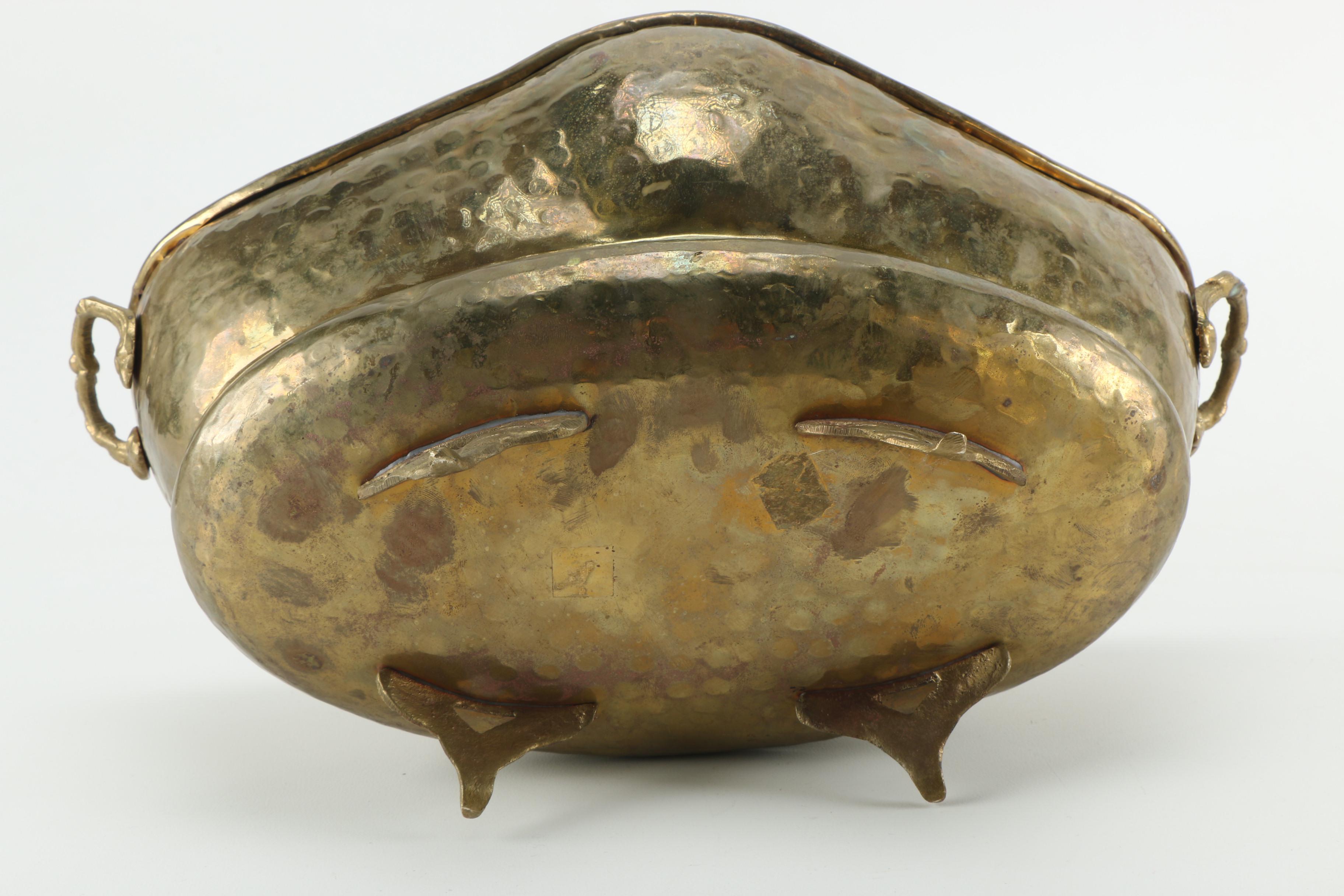 Vintage Hammered Brass Decor