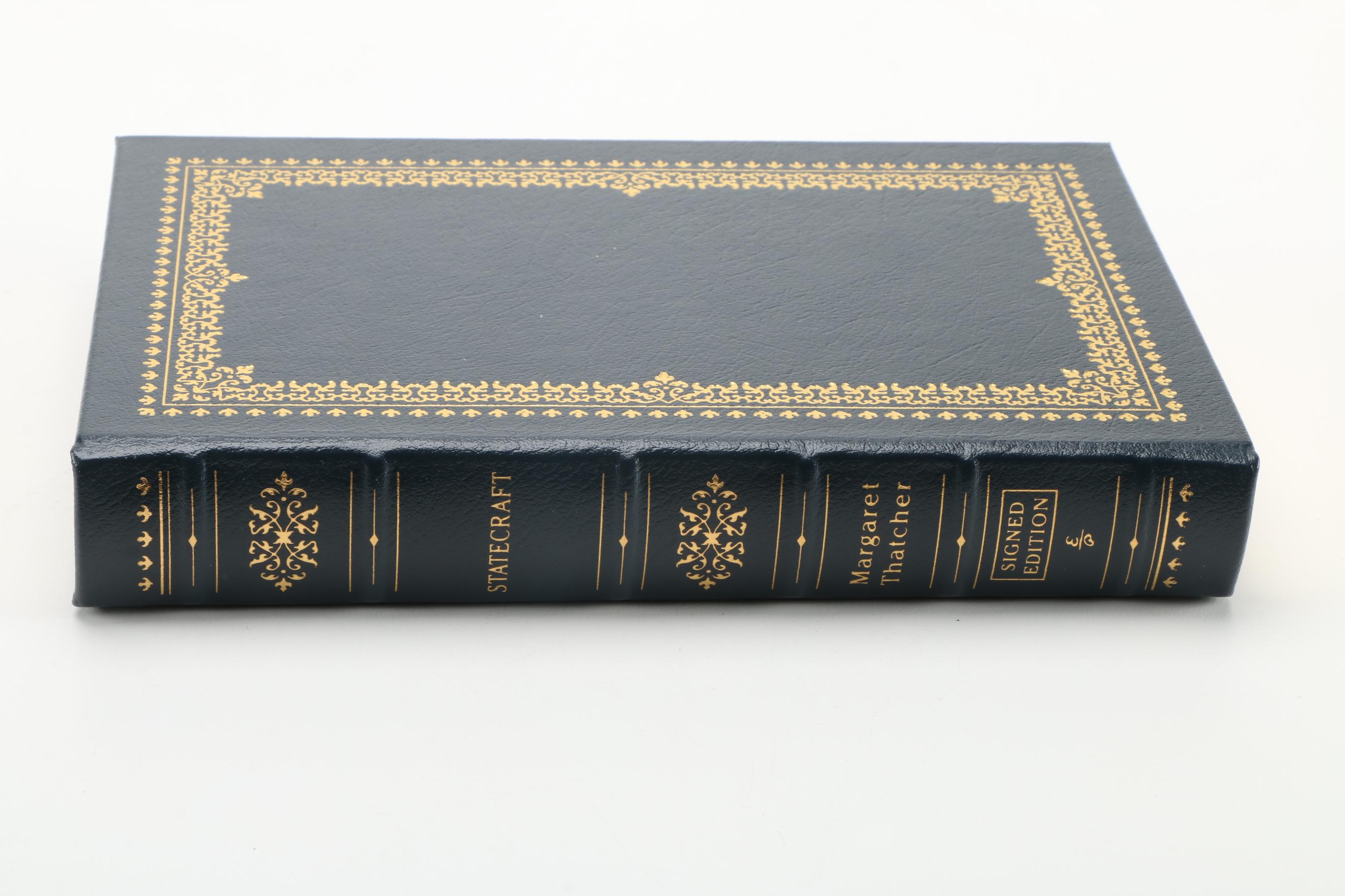 Signed Easton Press Edition "Statecraft: Strategies for a Changing World" by Margaret Thatcher