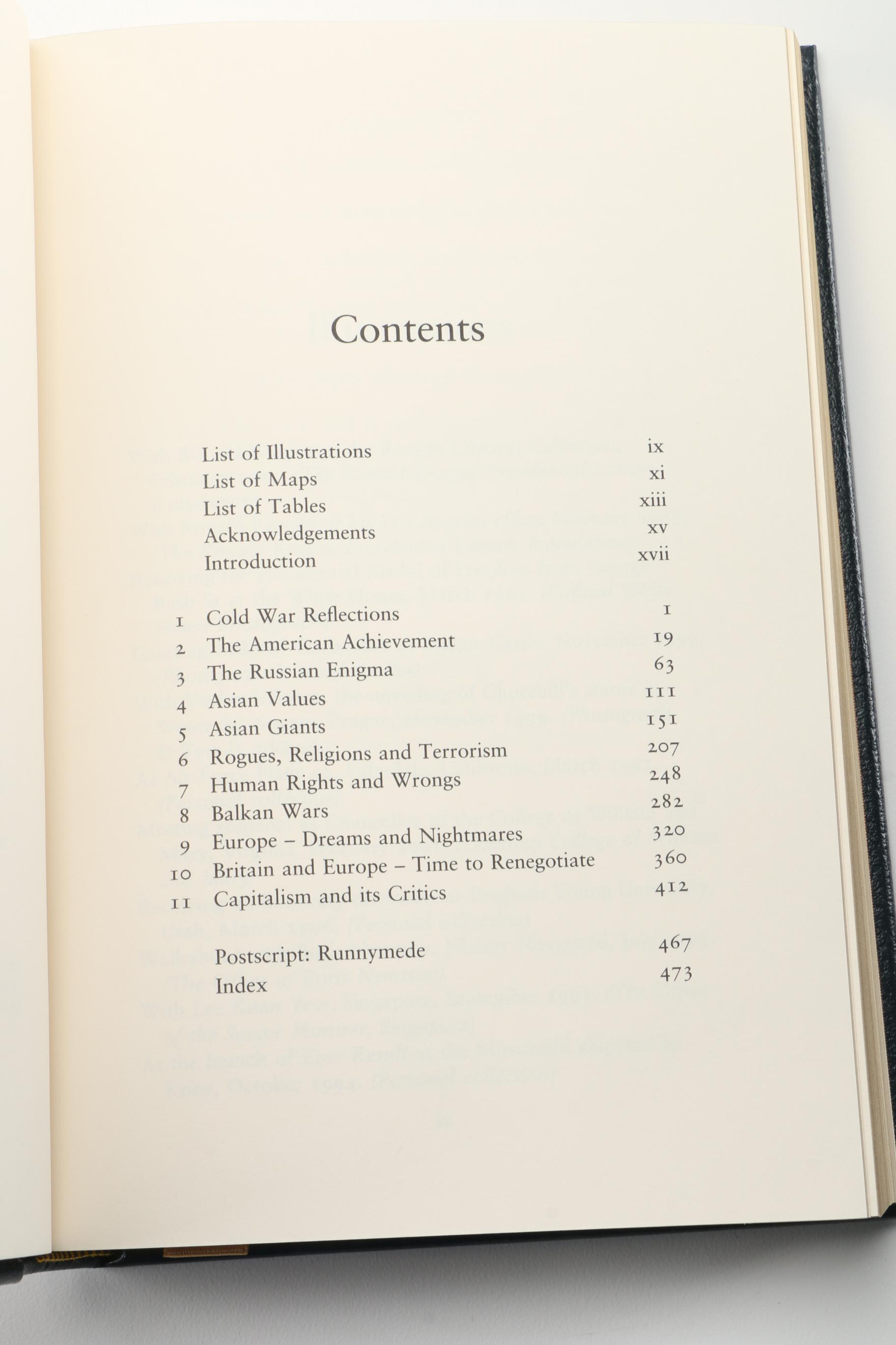 Signed Easton Press Edition "Statecraft: Strategies for a Changing World" by Margaret Thatcher