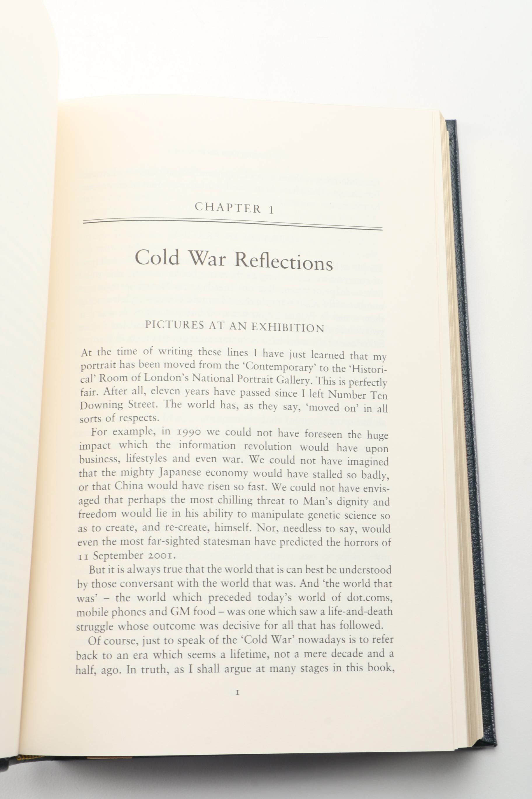 Signed Easton Press Edition "Statecraft: Strategies for a Changing World" by Margaret Thatcher