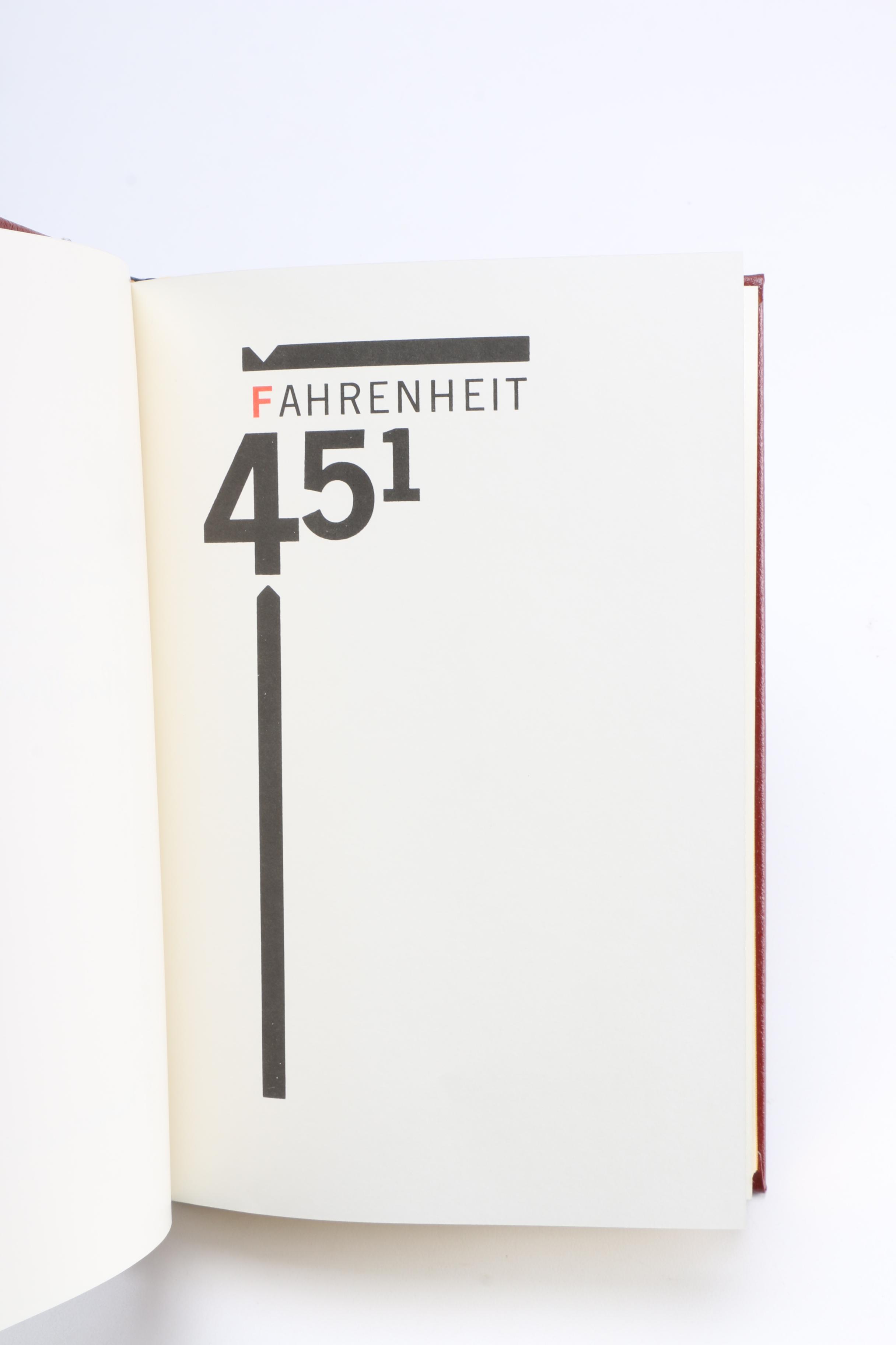 Signed Deluxe Limited Edition Easton Press "Fahrenheit 451" by Ray Bradbury