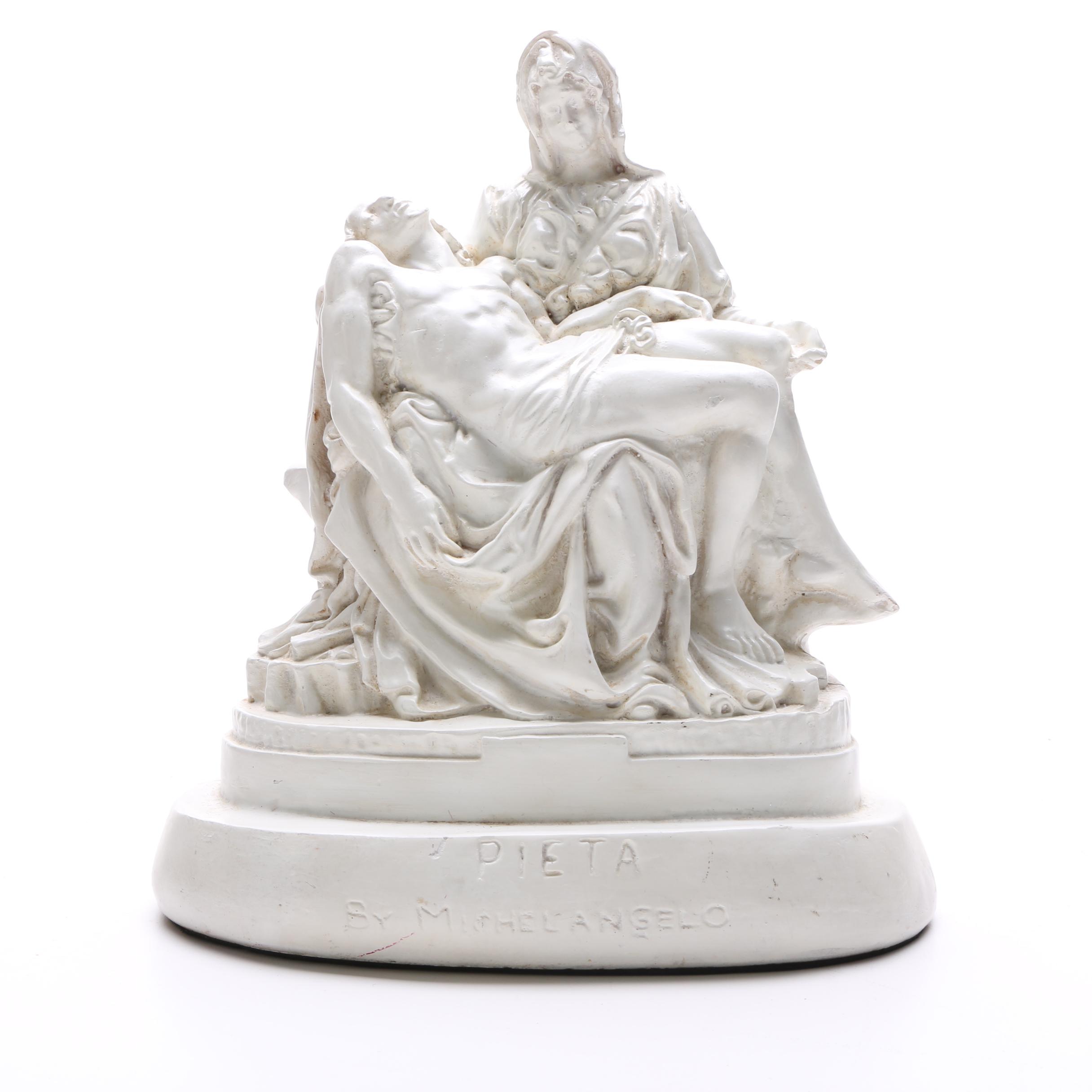 Ceramic Reproduction of "Pietà" by Michelangelo