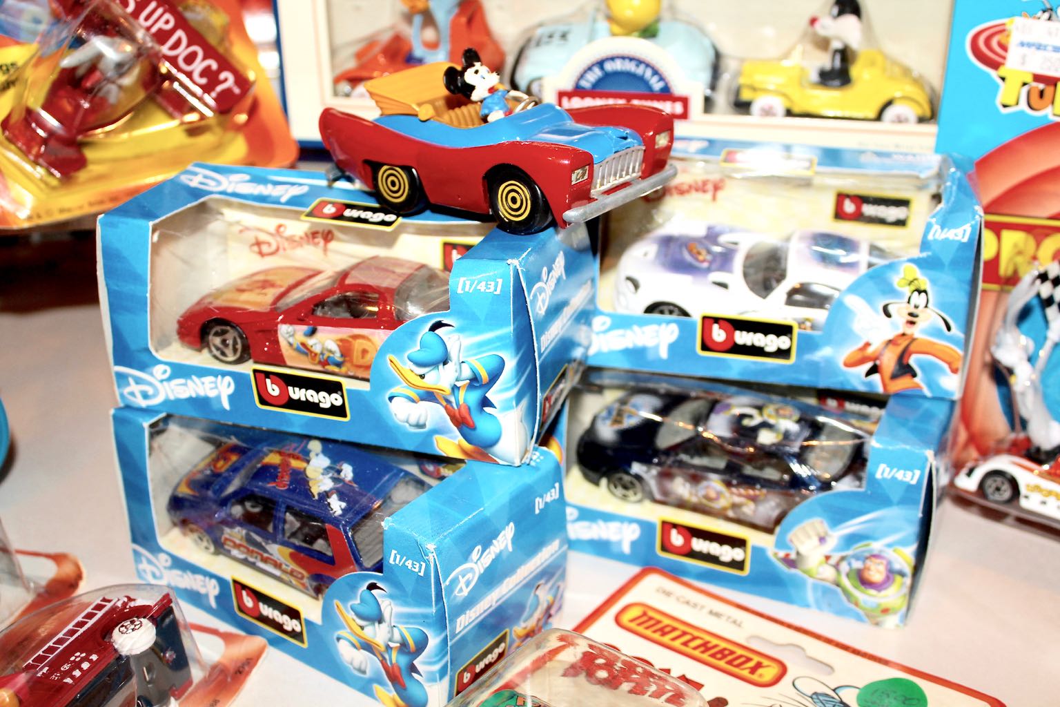 Vintage Disney and Warner Brothers Collectible Toy Cars