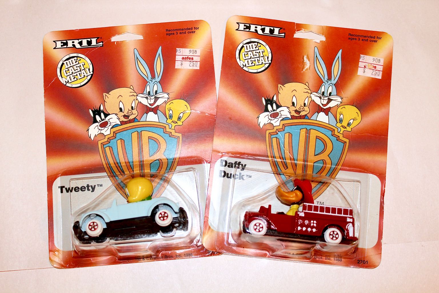 Vintage Disney and Warner Brothers Collectible Toy Cars