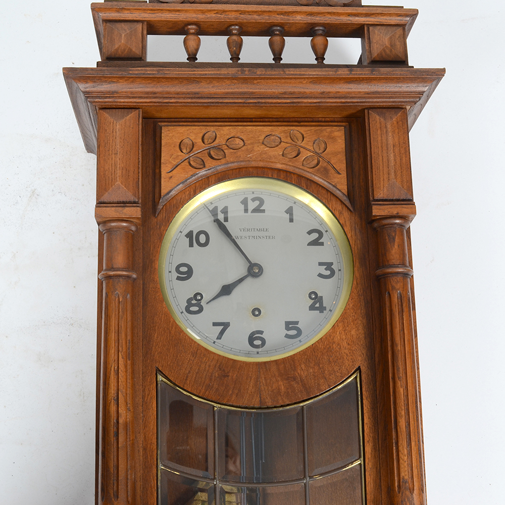 Veritable Westminster Wood Wall Clock