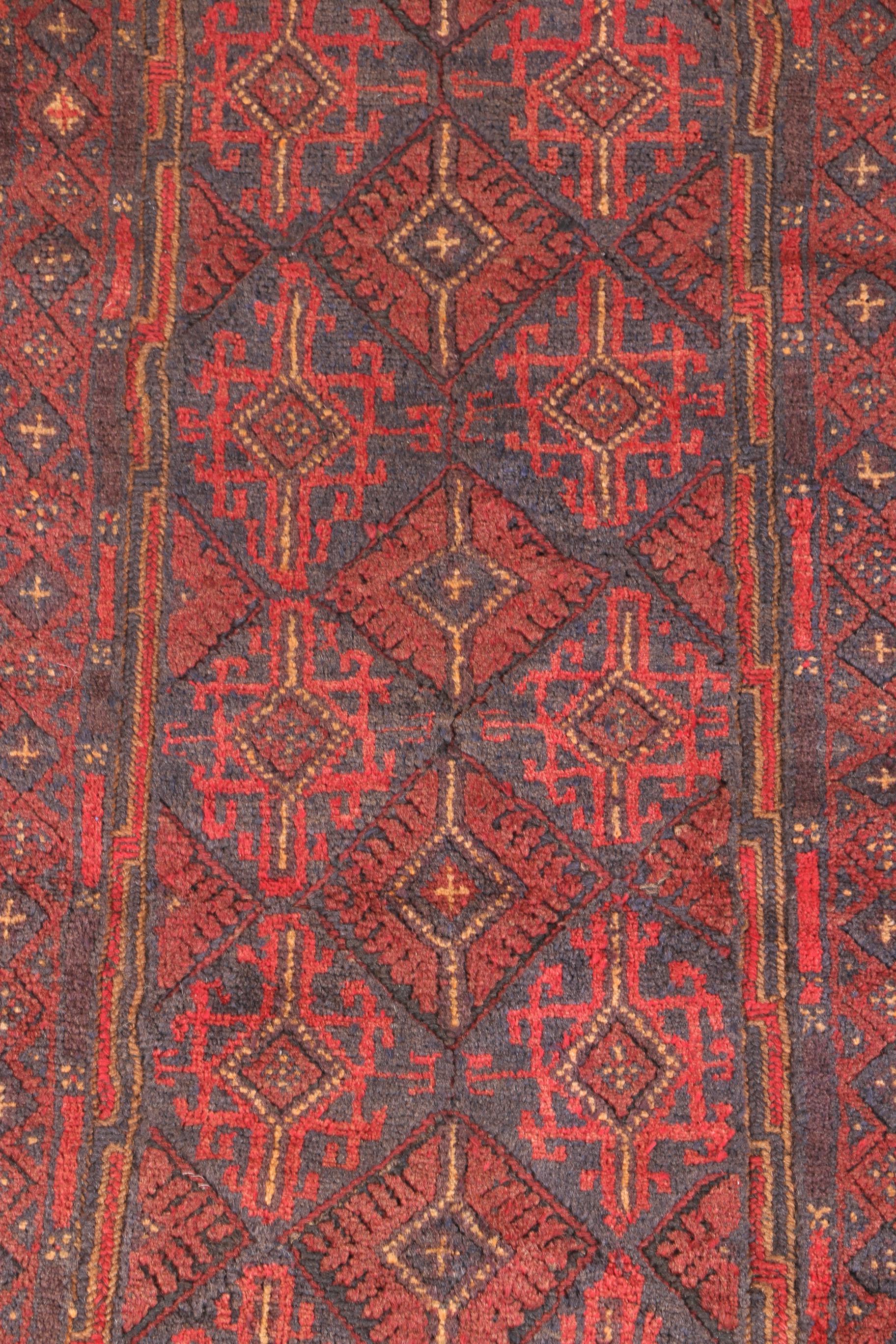 Hand-Knotted Baluch Carpet Runner