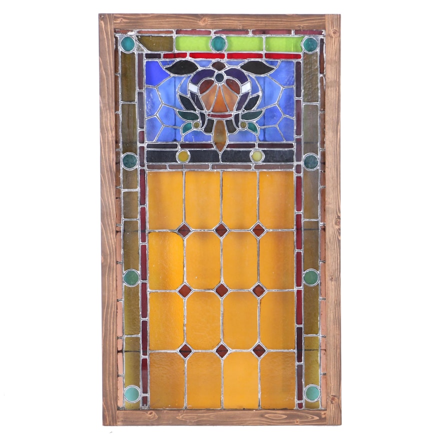 Large Architectural Stained Glass Panel