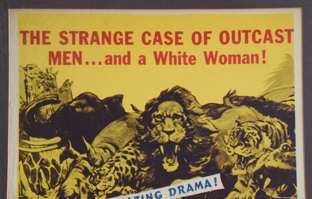 Original 1952 "Tropic Fury" One-Sheet Theatrical Poster