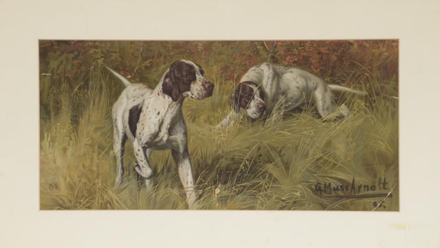 Antique Chromolithograph After Gustav Muss-Arnolt
