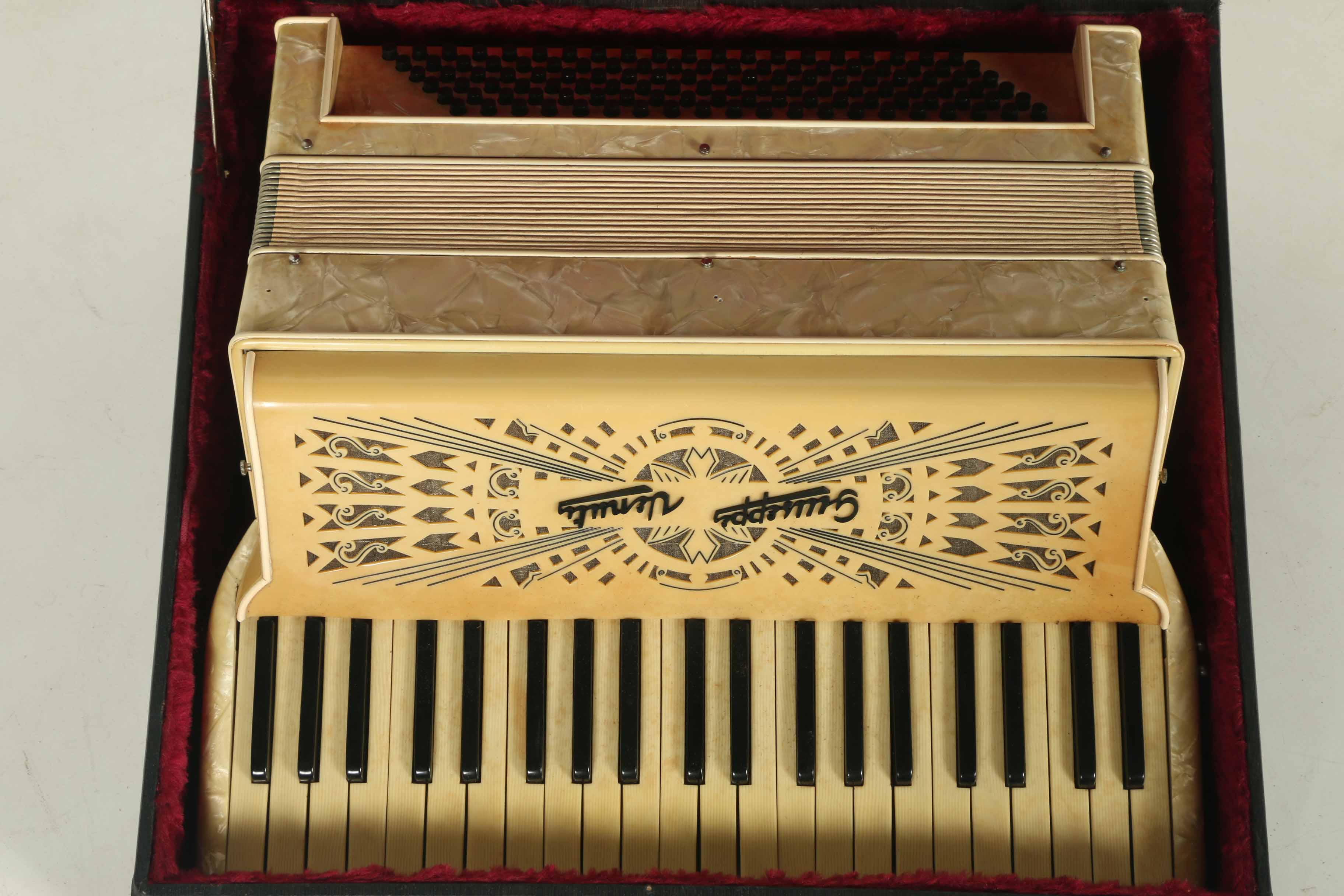 Vintage Giuseppe Venuti Accordion and Case