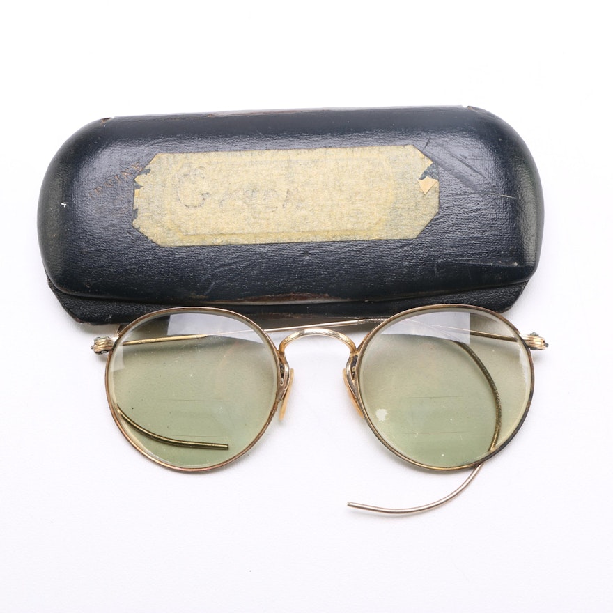 Vintage Glasses with Case