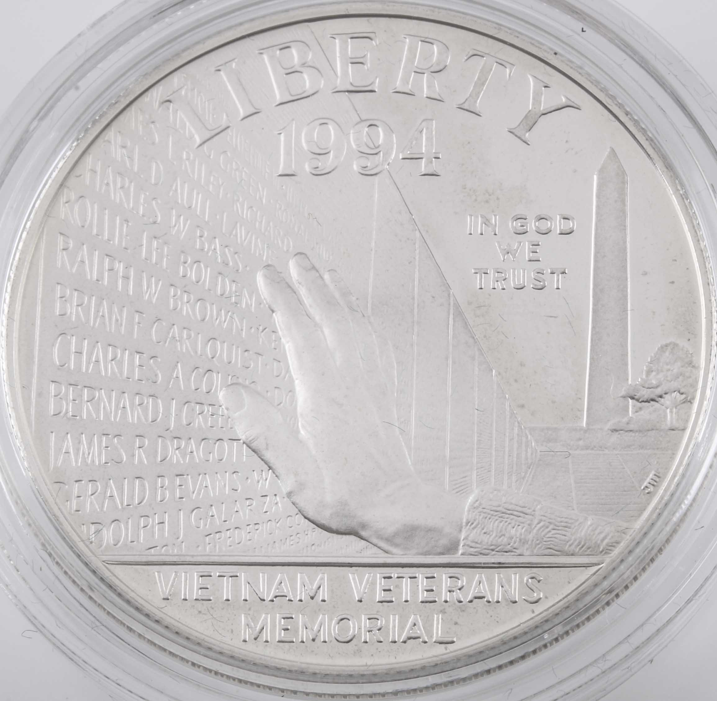 Set of Three U.S. Veterans Commemorative Proof Silver Dollars