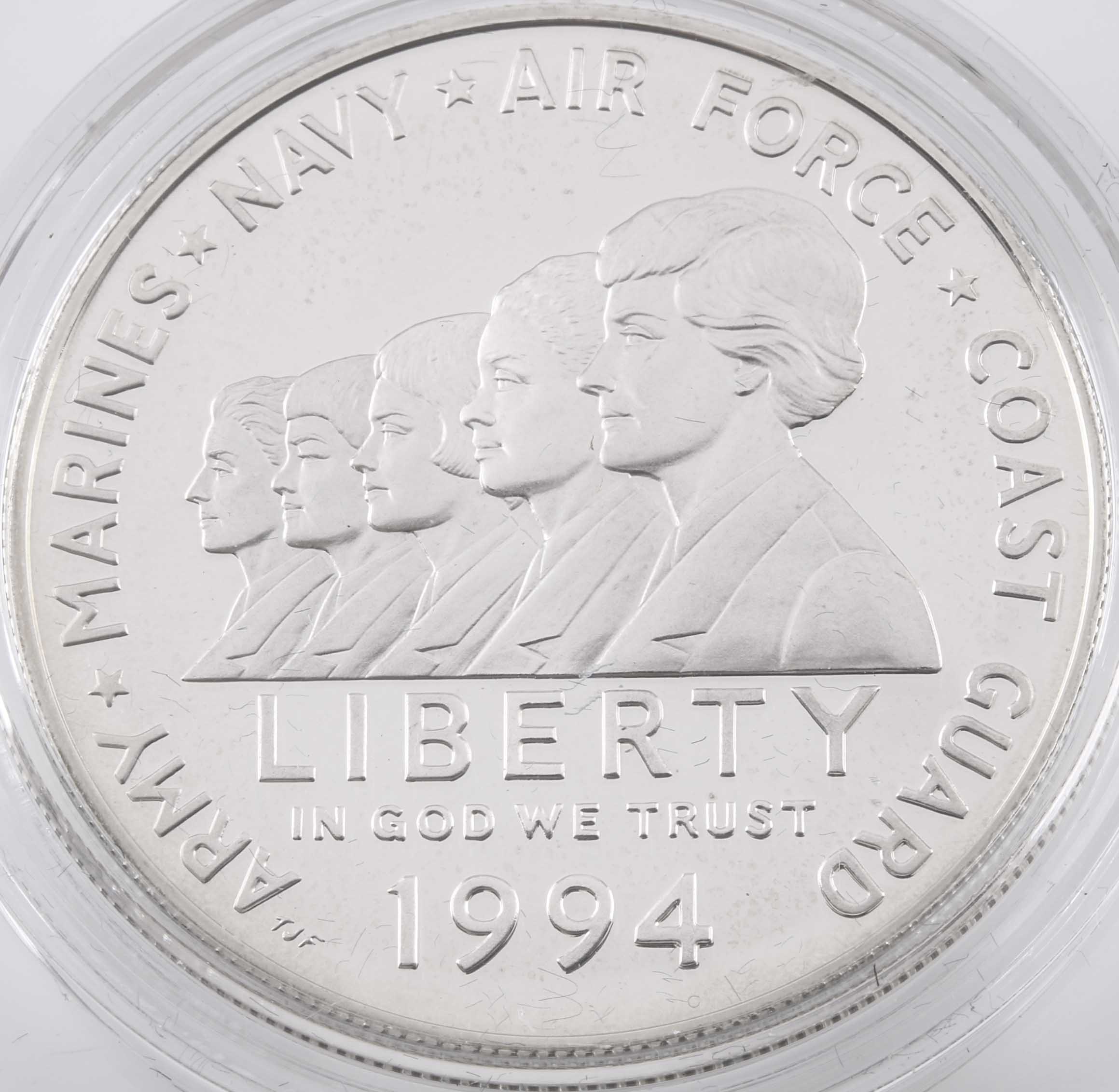 Set of Three U.S. Veterans Commemorative Proof Silver Dollars