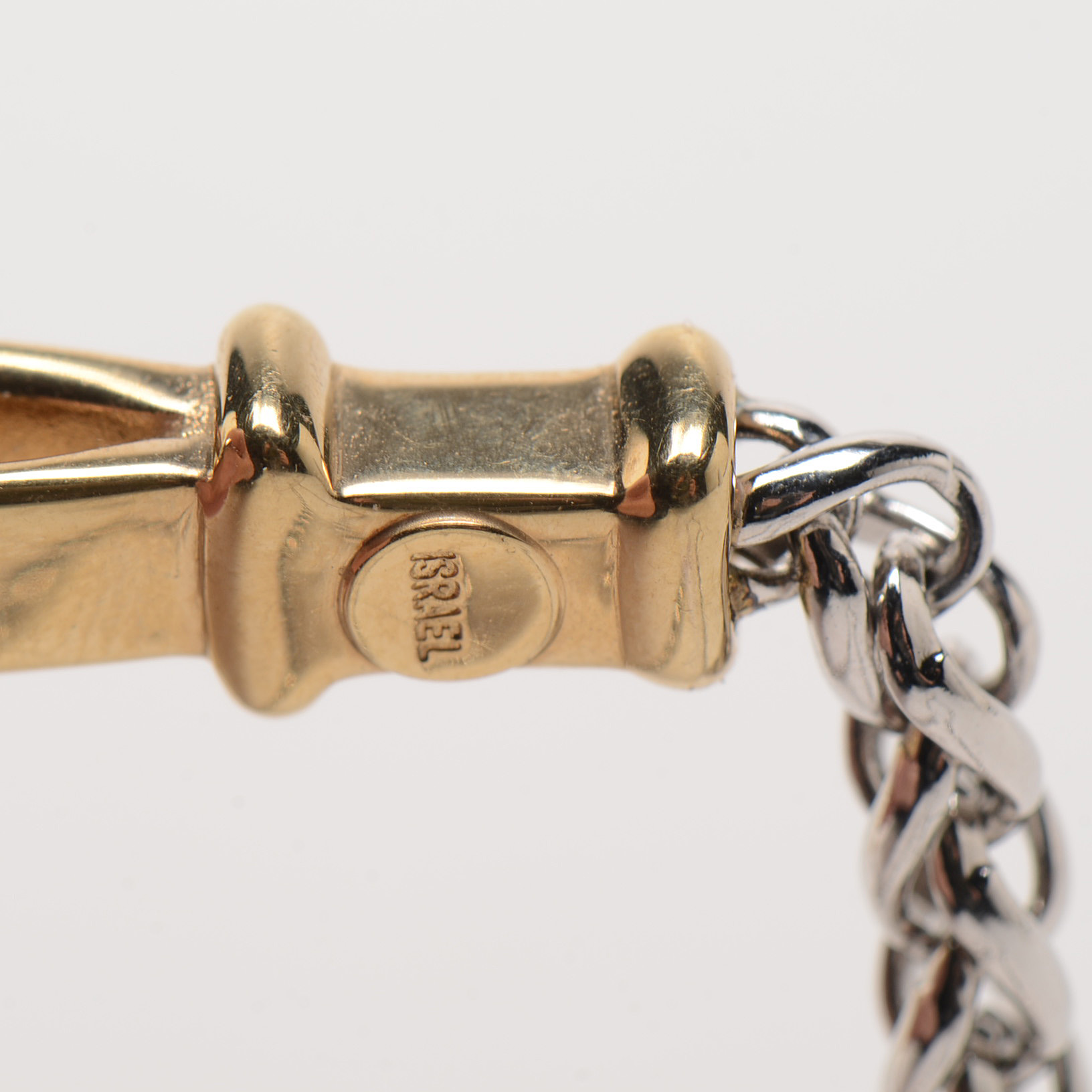 Sterling Silver 14K Yellow Gold Diamond Necklace