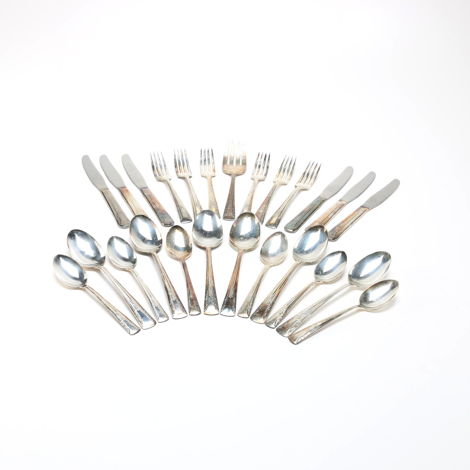 International Silver Co. "Camelia" Silver Plate Flatware