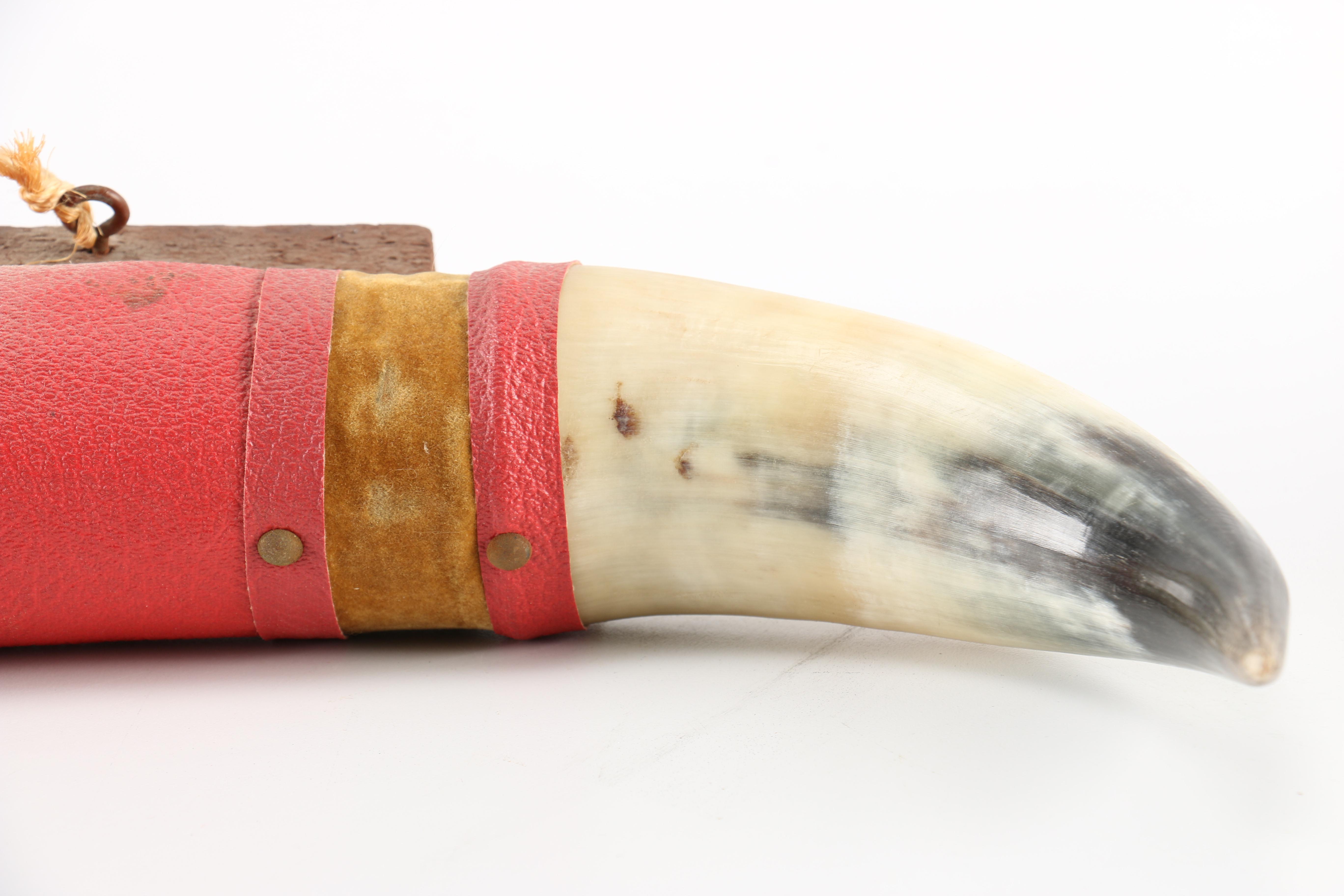 Vintage Collar Box and Bull Horns