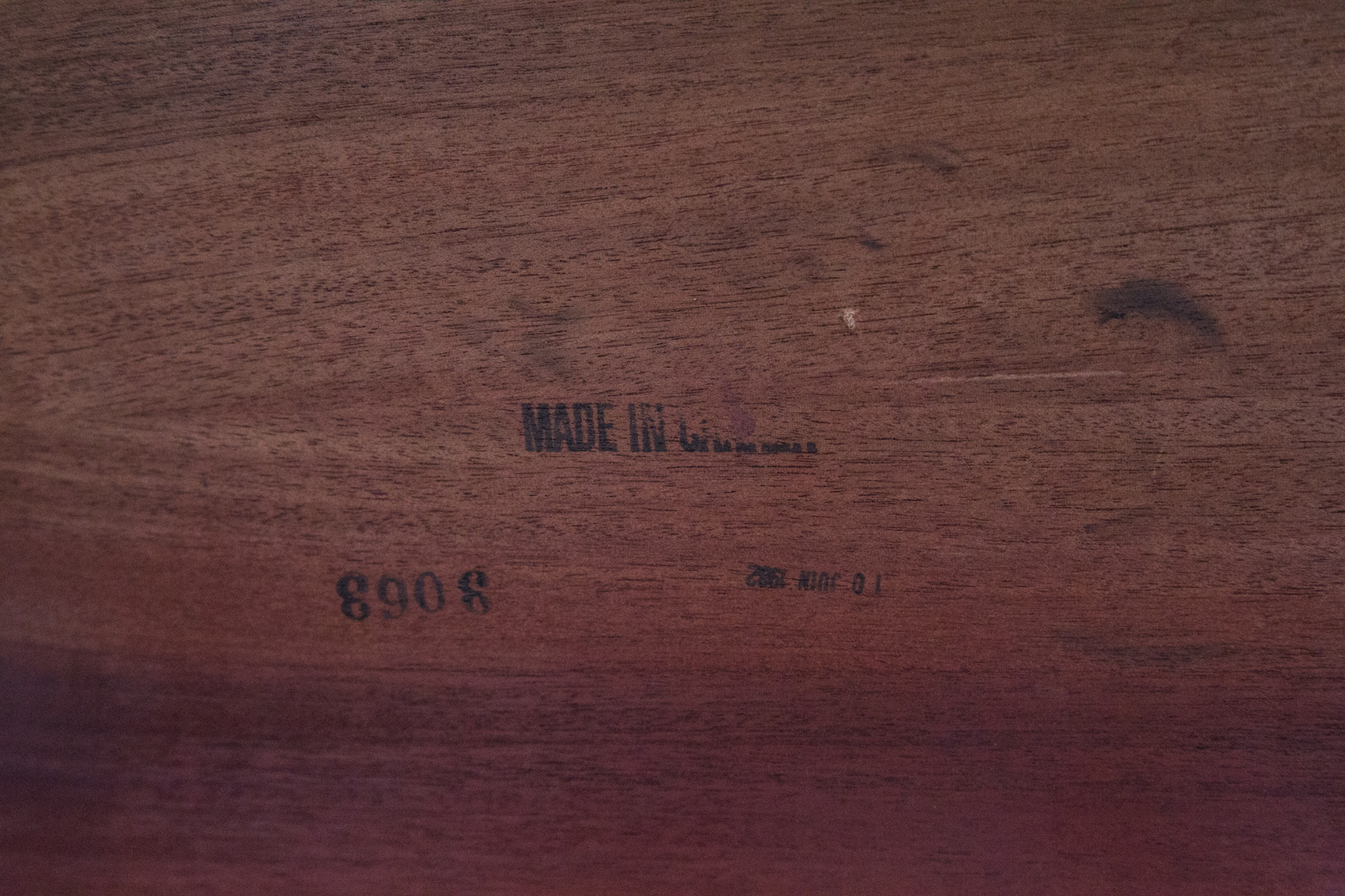 Mid Century Modern Style Rosewood Veneer Executive Desk