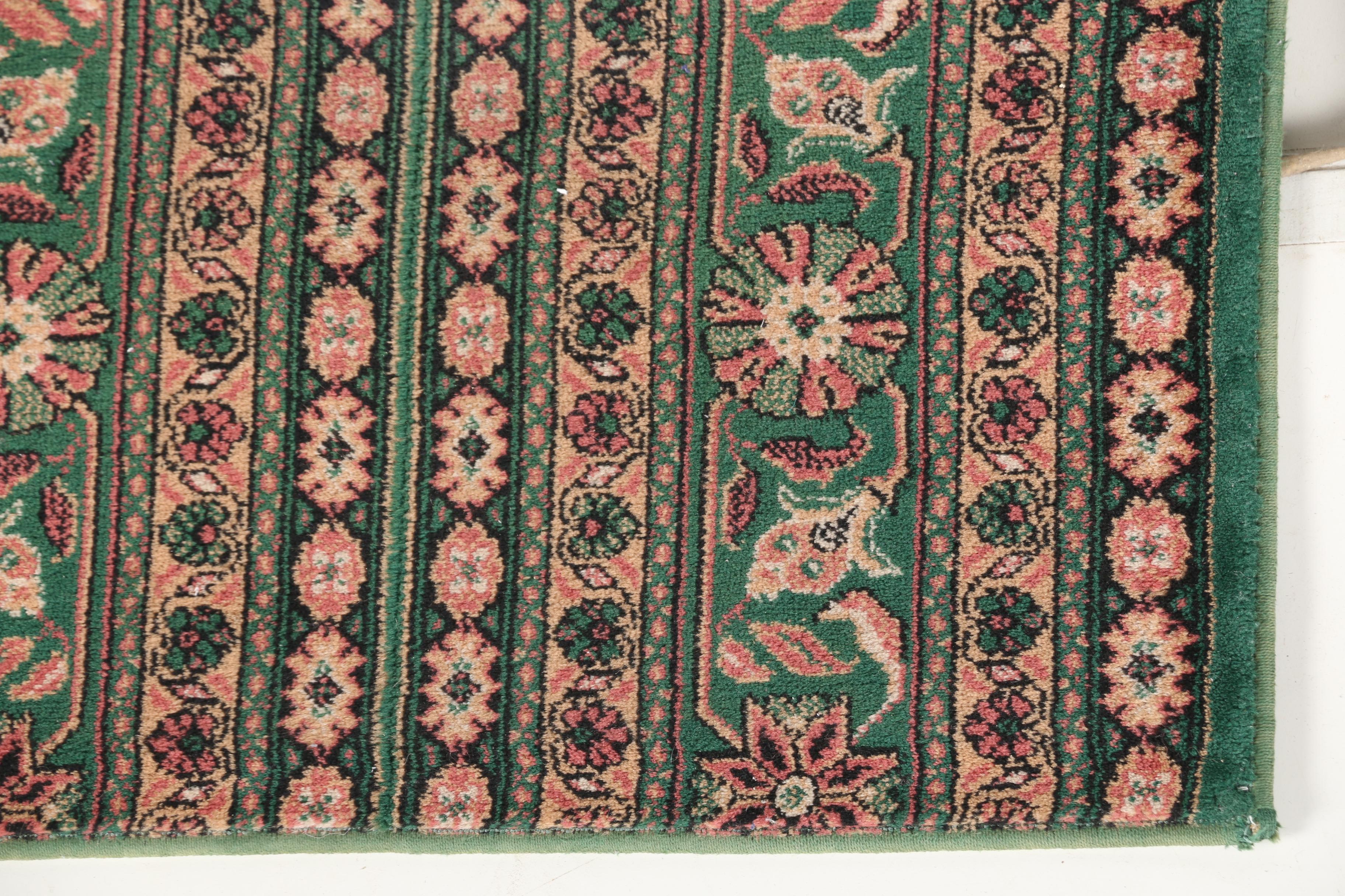 Machine Made Floral Print Carpet Runners
