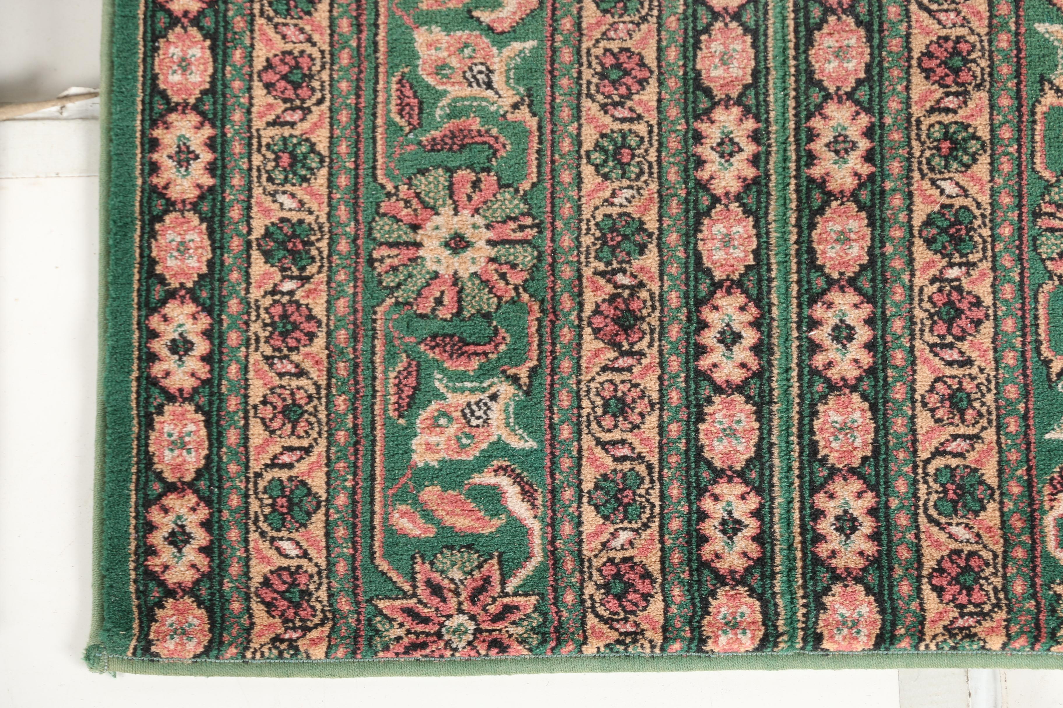Machine Made Floral Print Carpet Runners