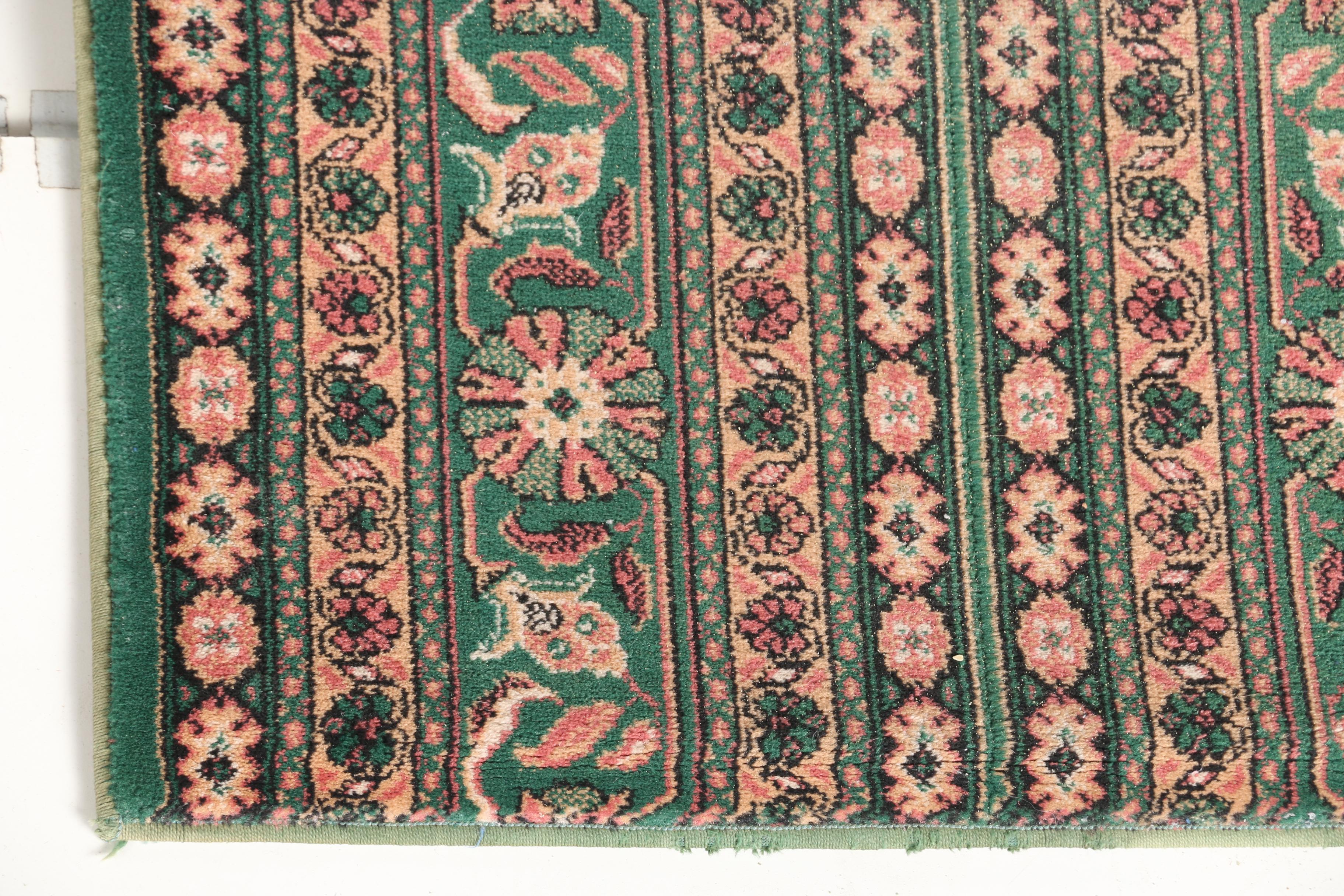 Machine Made Floral Print Carpet Runners