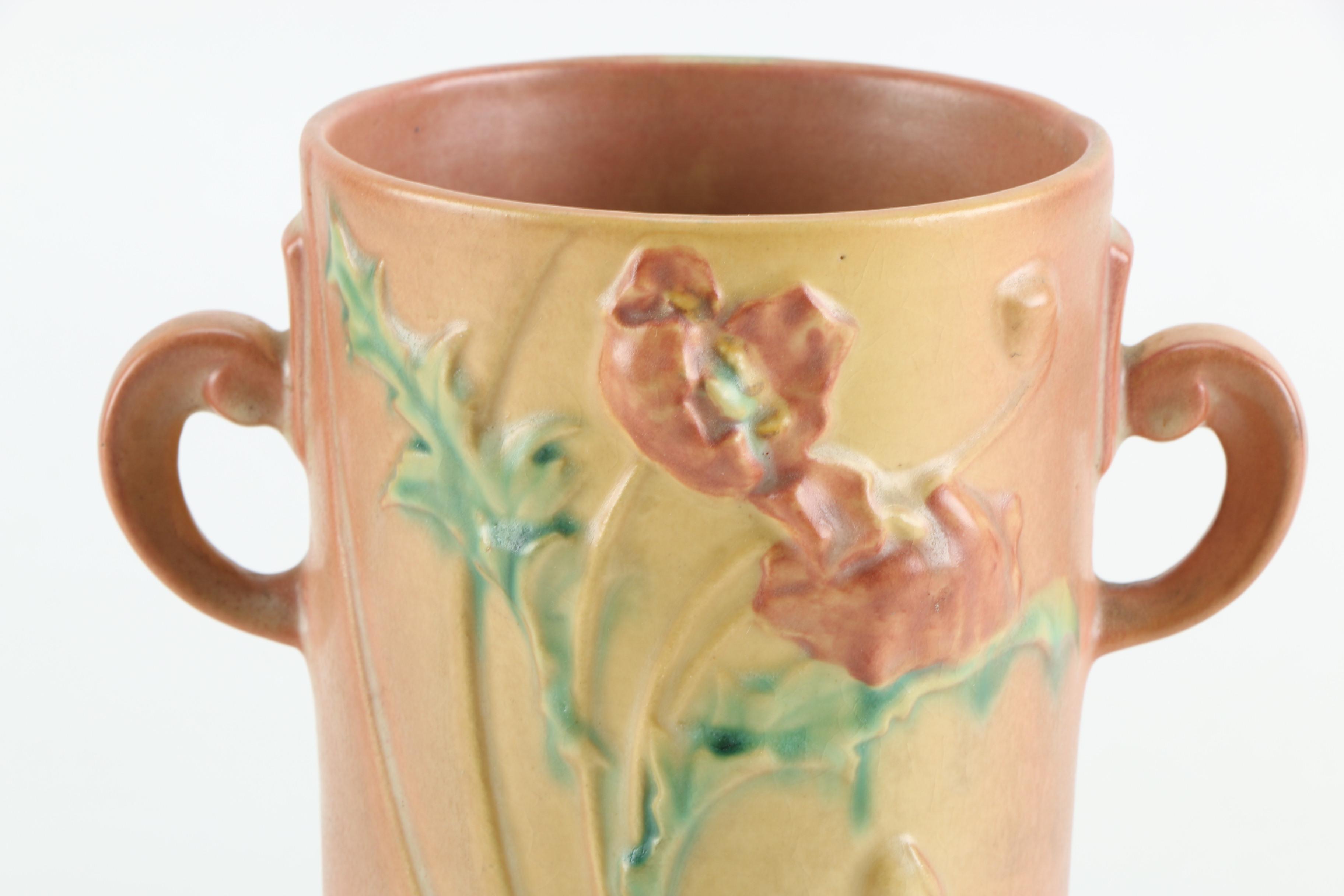 Roseville "Poppy" Vase