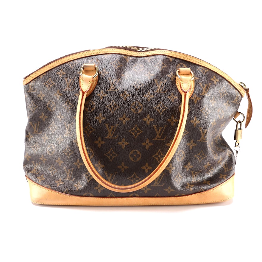 Louis Vuitton Monogram Lockit Horizontal Handbag