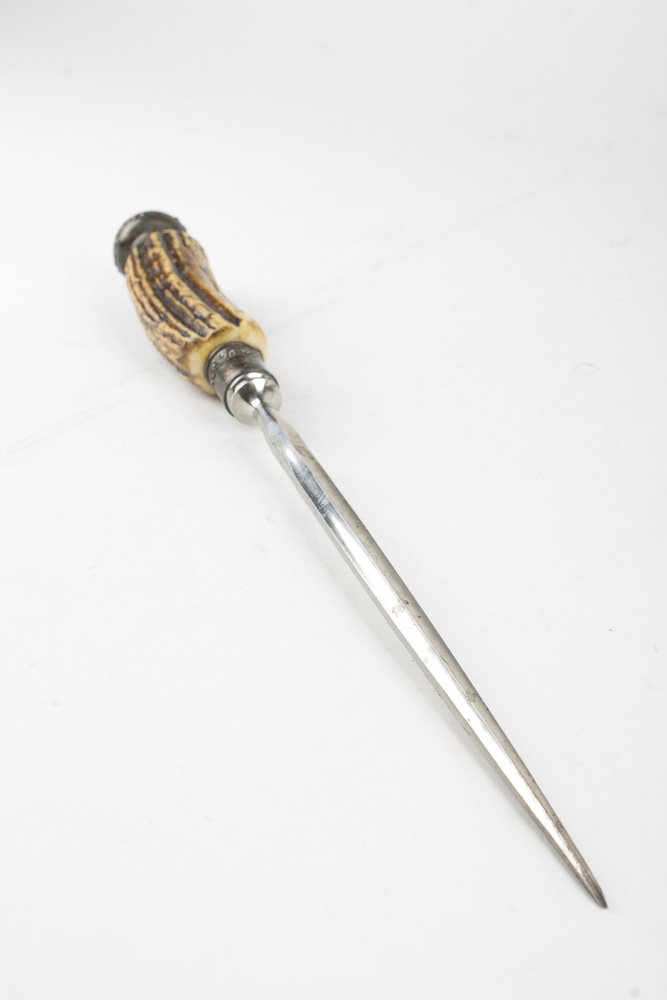 Antler Handled Monogrammed Meat Carving Tools