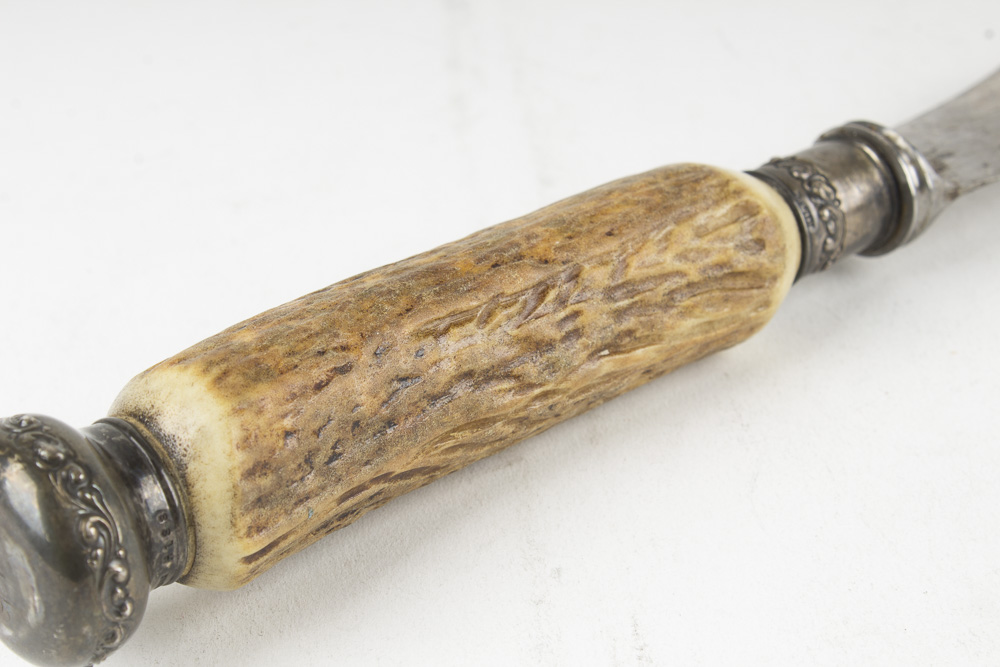 Antler Handled Monogrammed Meat Carving Tools
