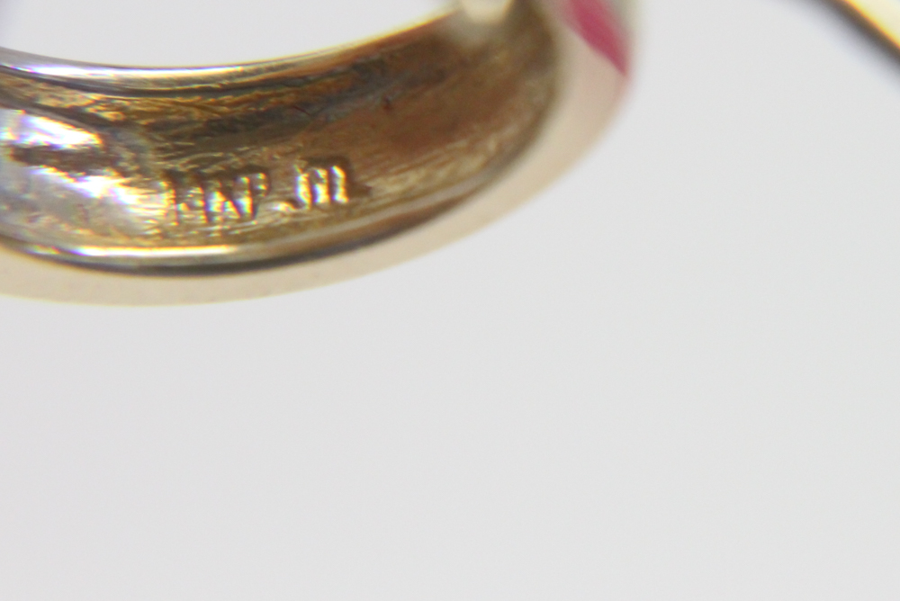 14K Yellow Gold and Diamond Earrings