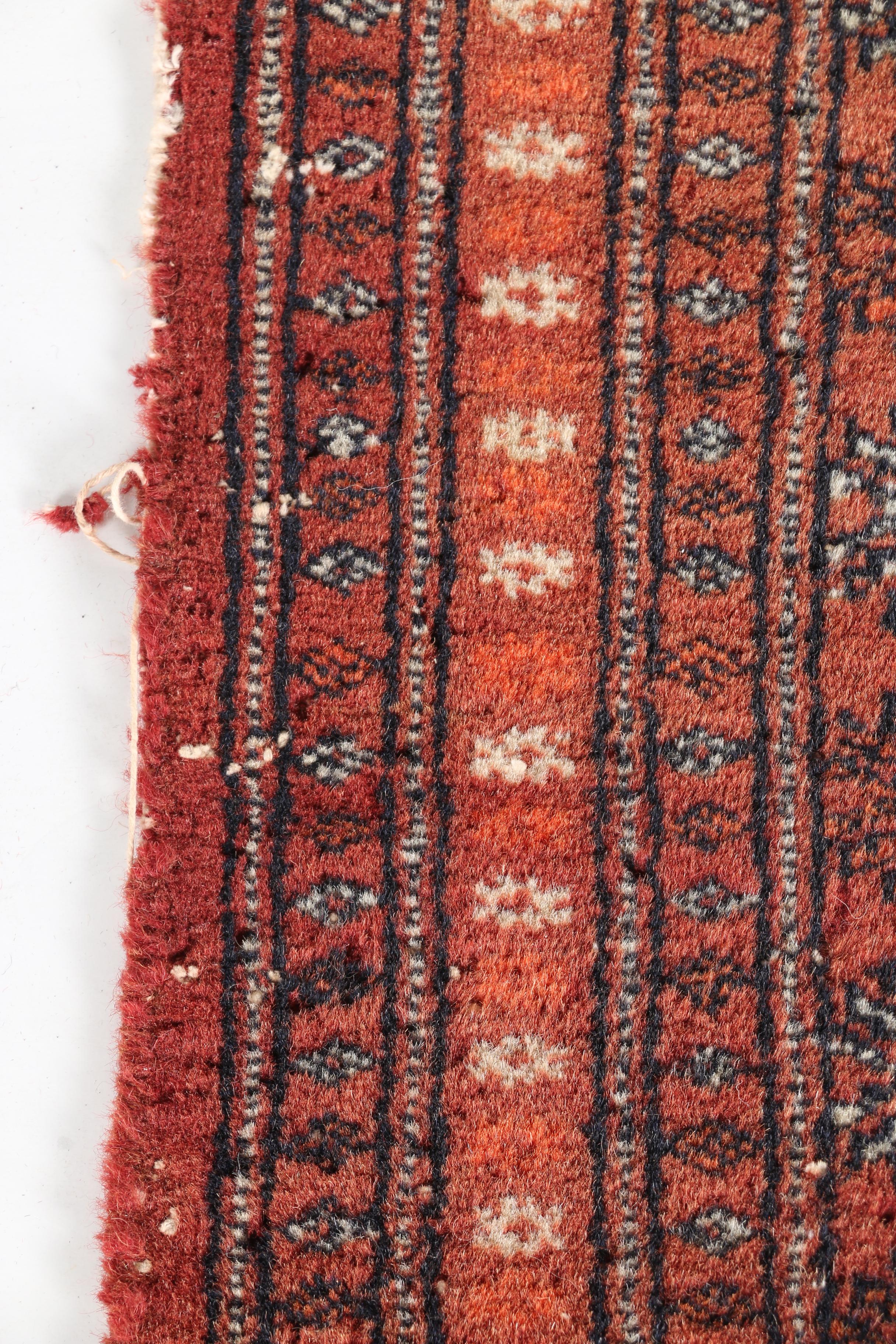 Hand-Knotted Turkmen Bokhara Area Rug