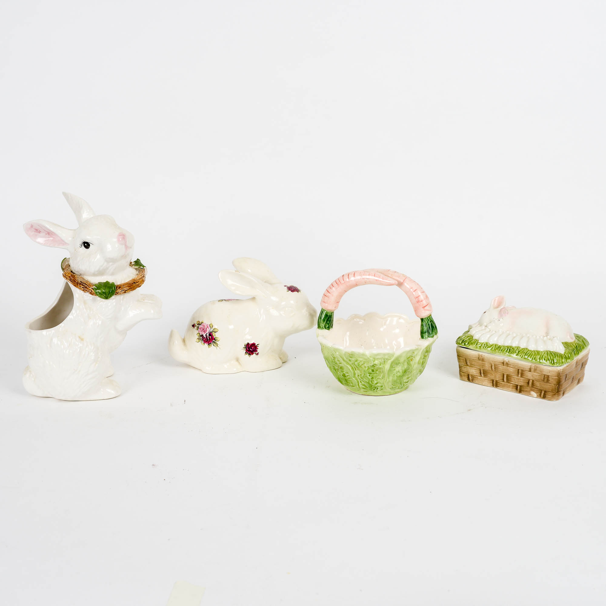 Collection of Easter Decor including Fitz and Floyd