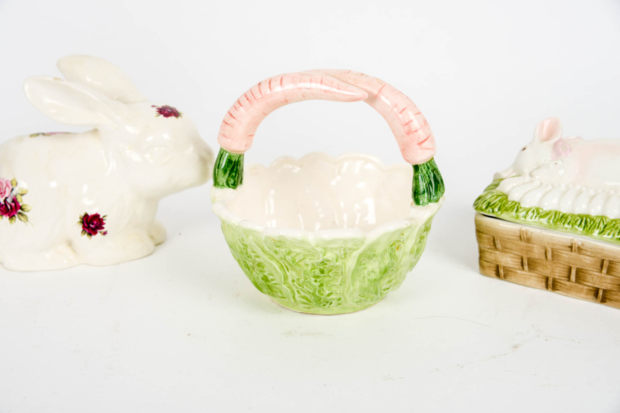 Collection of Easter Decor including Fitz and Floyd