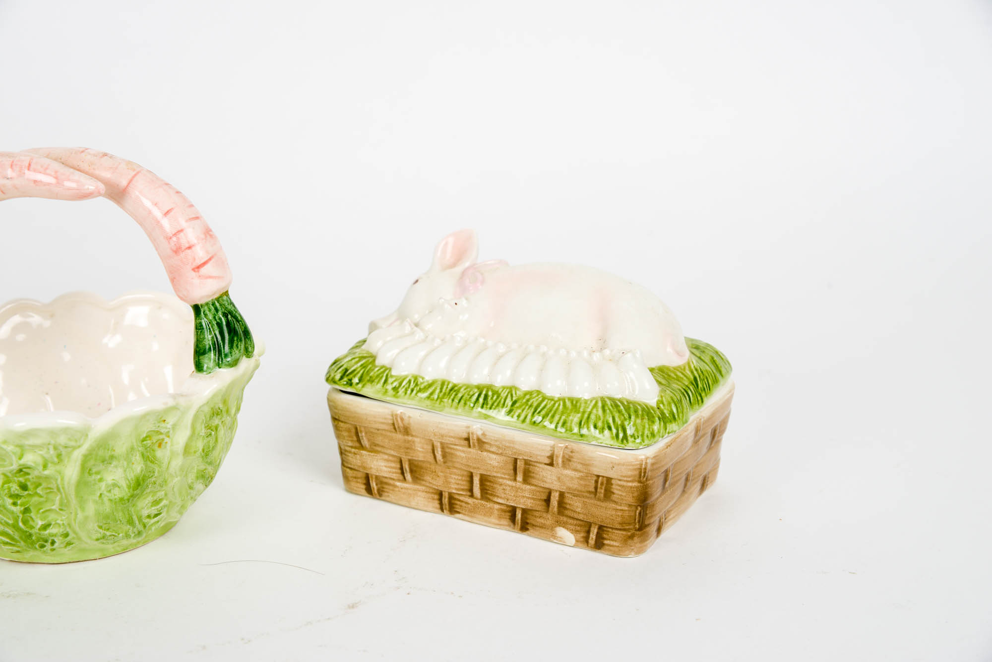 Collection of Easter Decor including Fitz and Floyd