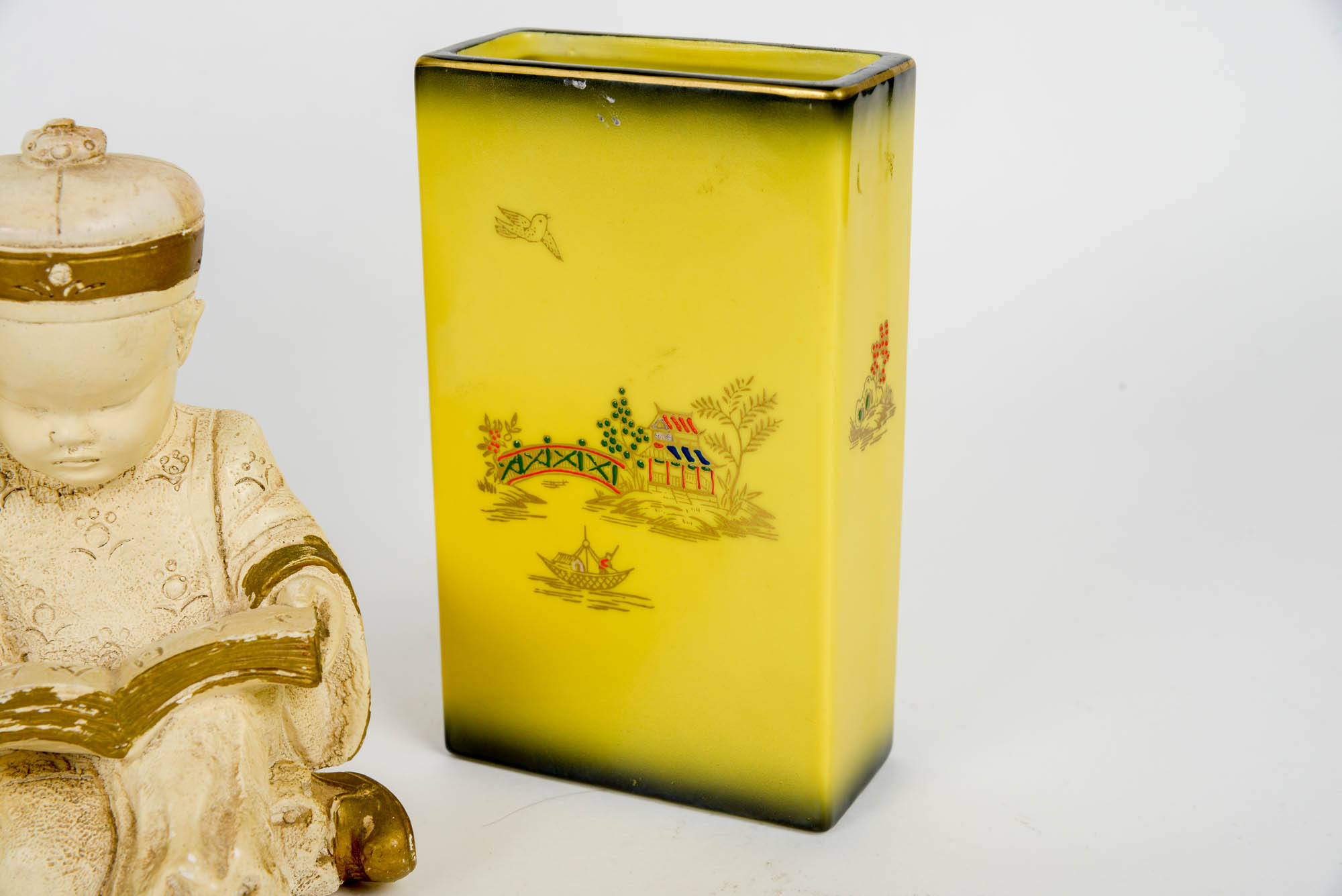 Collection of East Asian Vases and Figurine