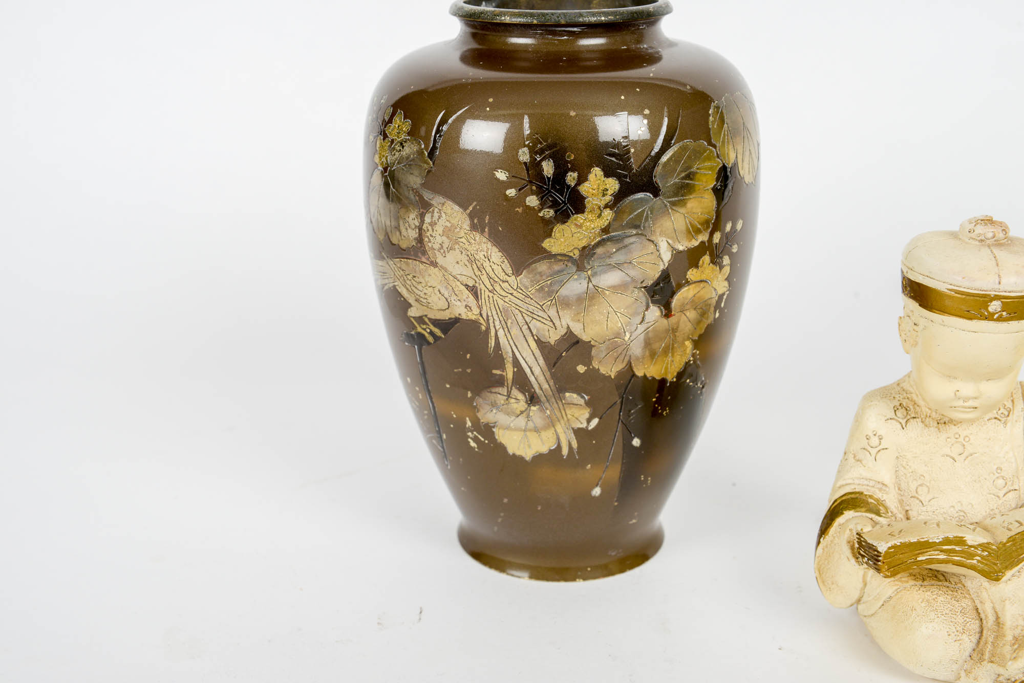 Collection of East Asian Vases and Figurine