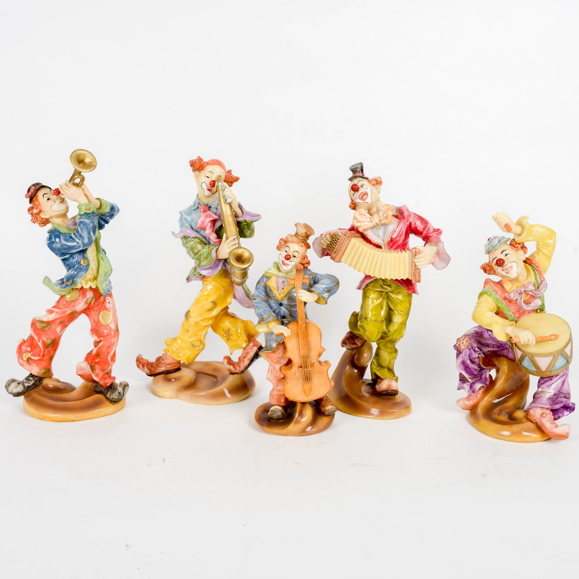 Collection of Resin Painted Clowns