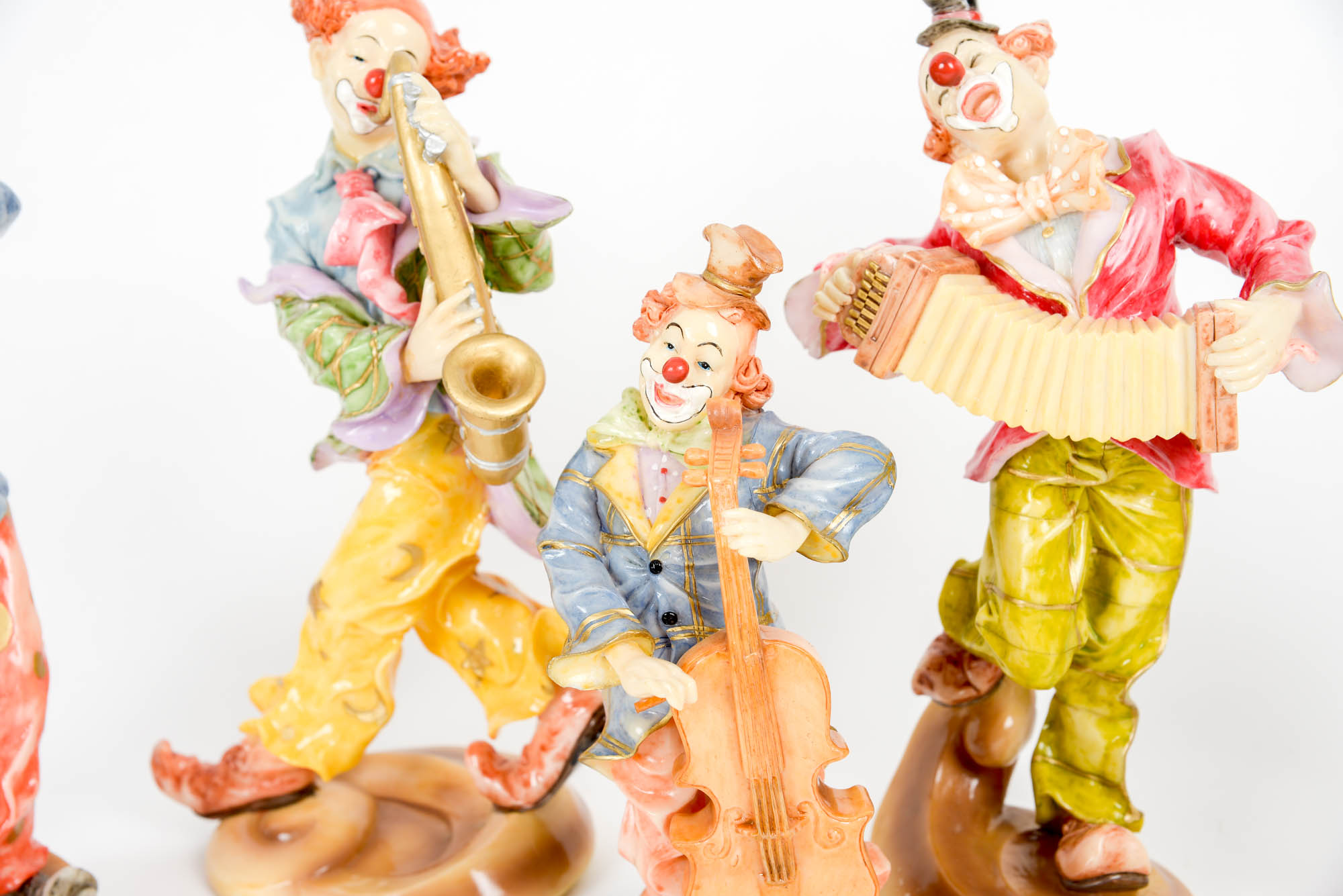 Collection of Resin Painted Clowns