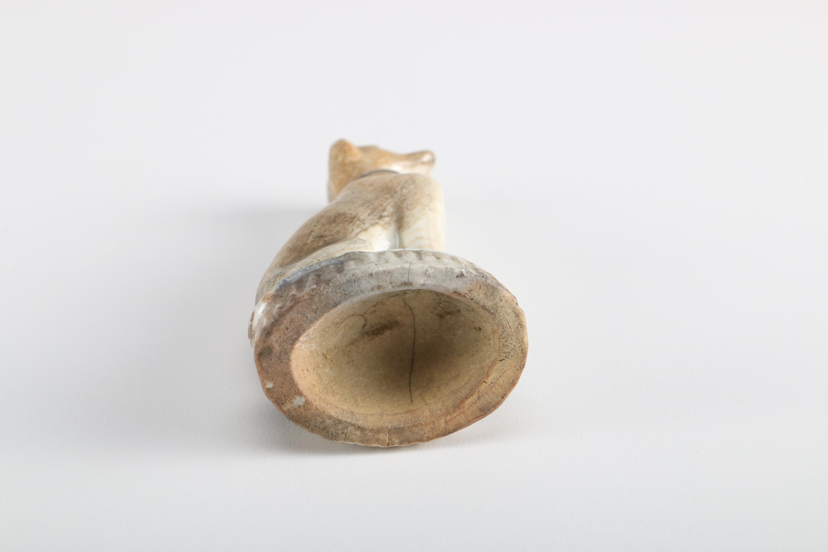 19th Century Staffordshire Miniature Whippet and Pug Dog Figurines